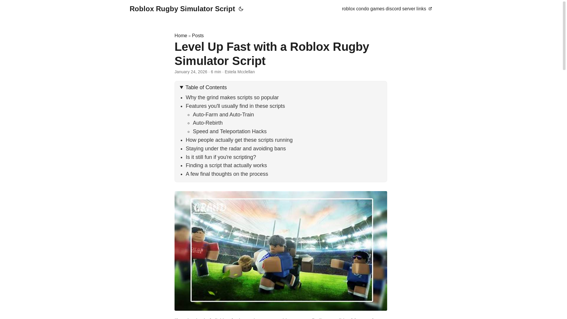 website screenshot of https://roblox-rugby-simulator-script.pages.dev/
