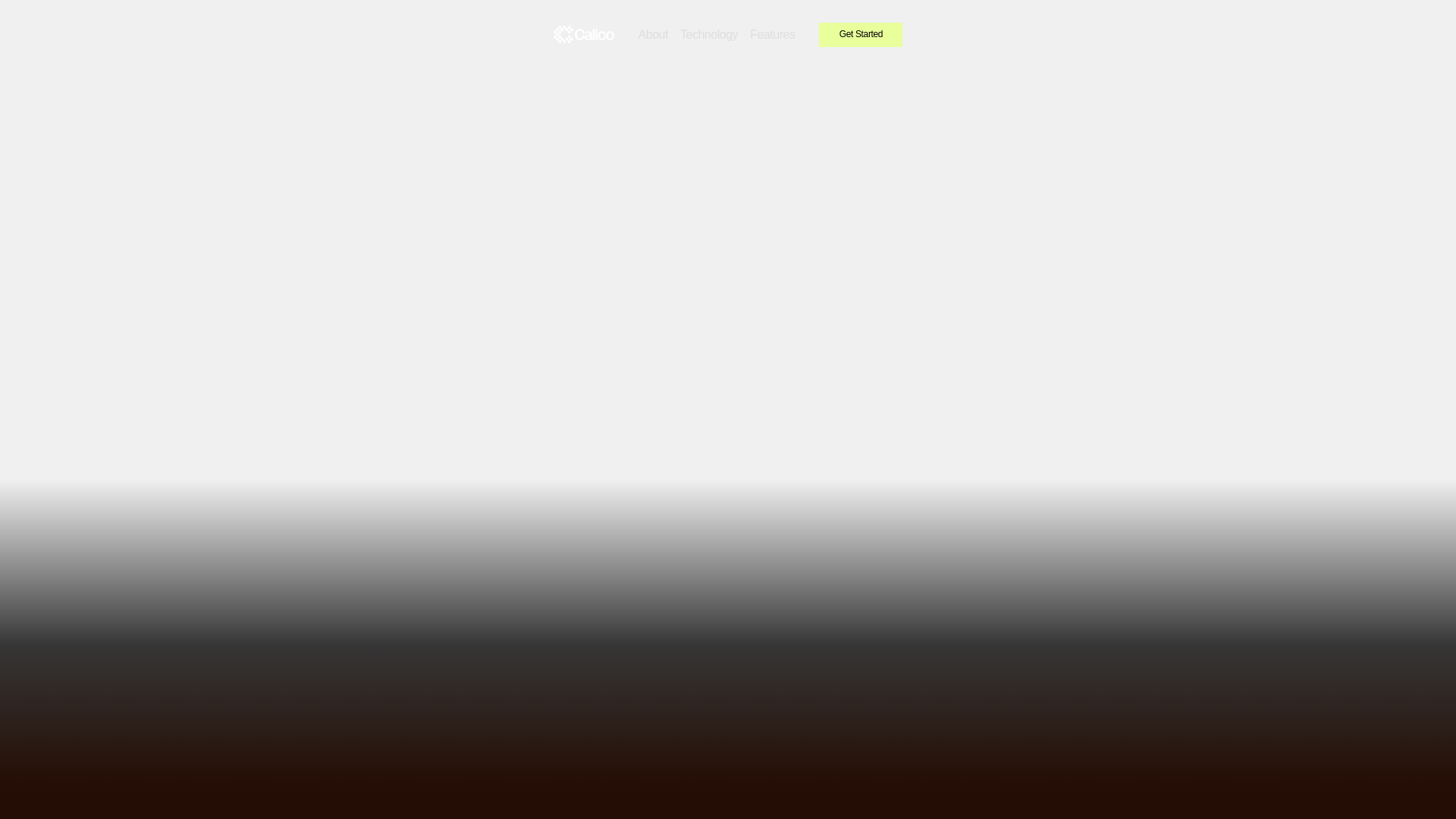 website screenshot of https://getcalico.ai/