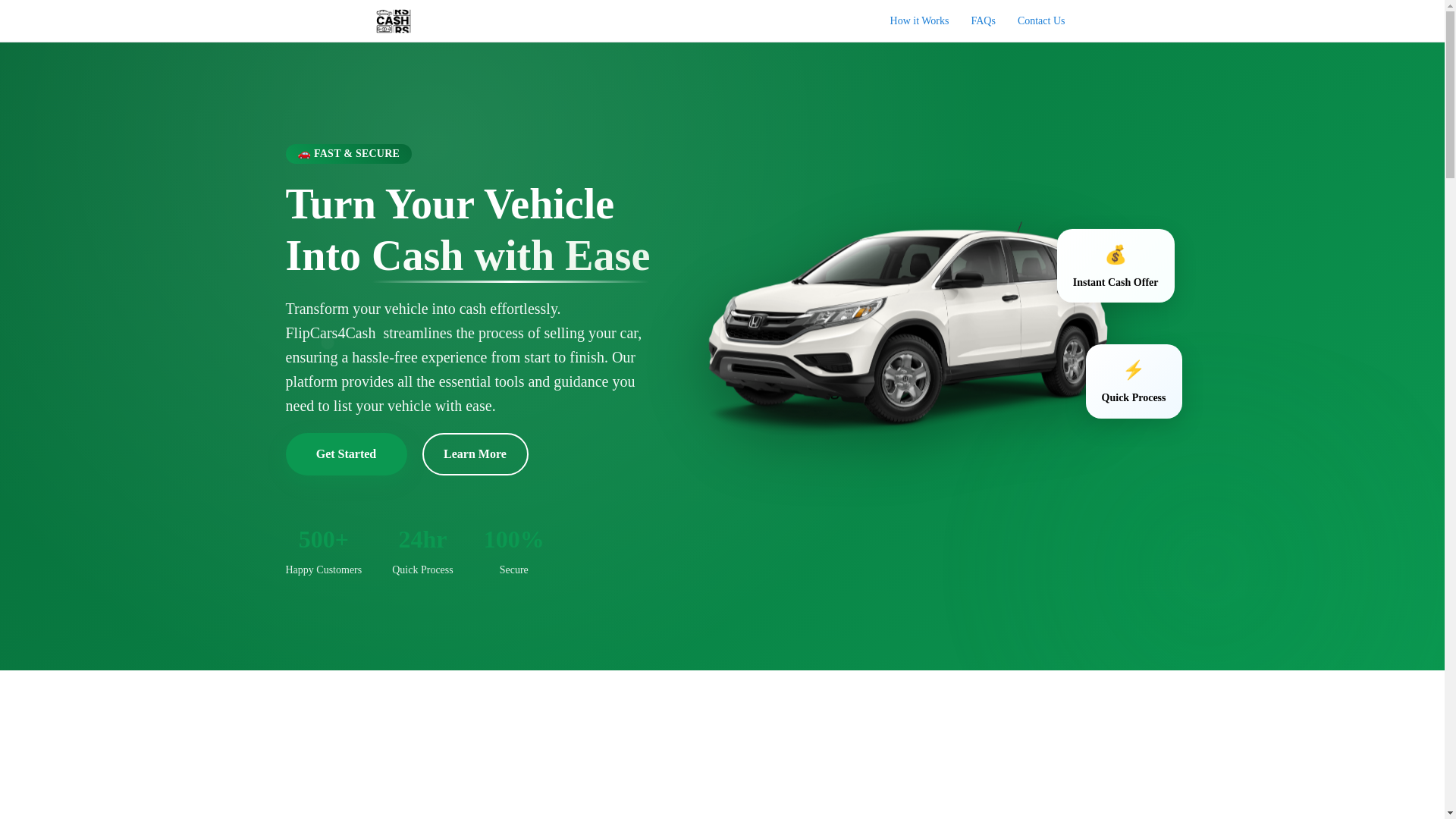 website screenshot of https://flipcars4cash-client.pages.dev/