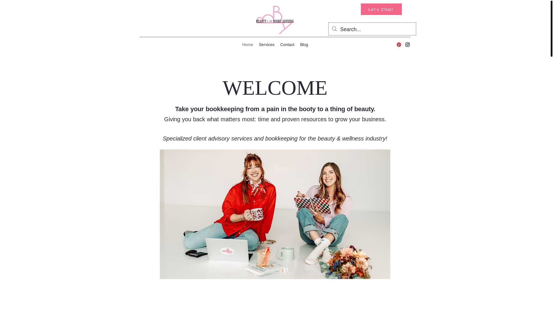 website screenshot of https://beautybooksadvising.com/