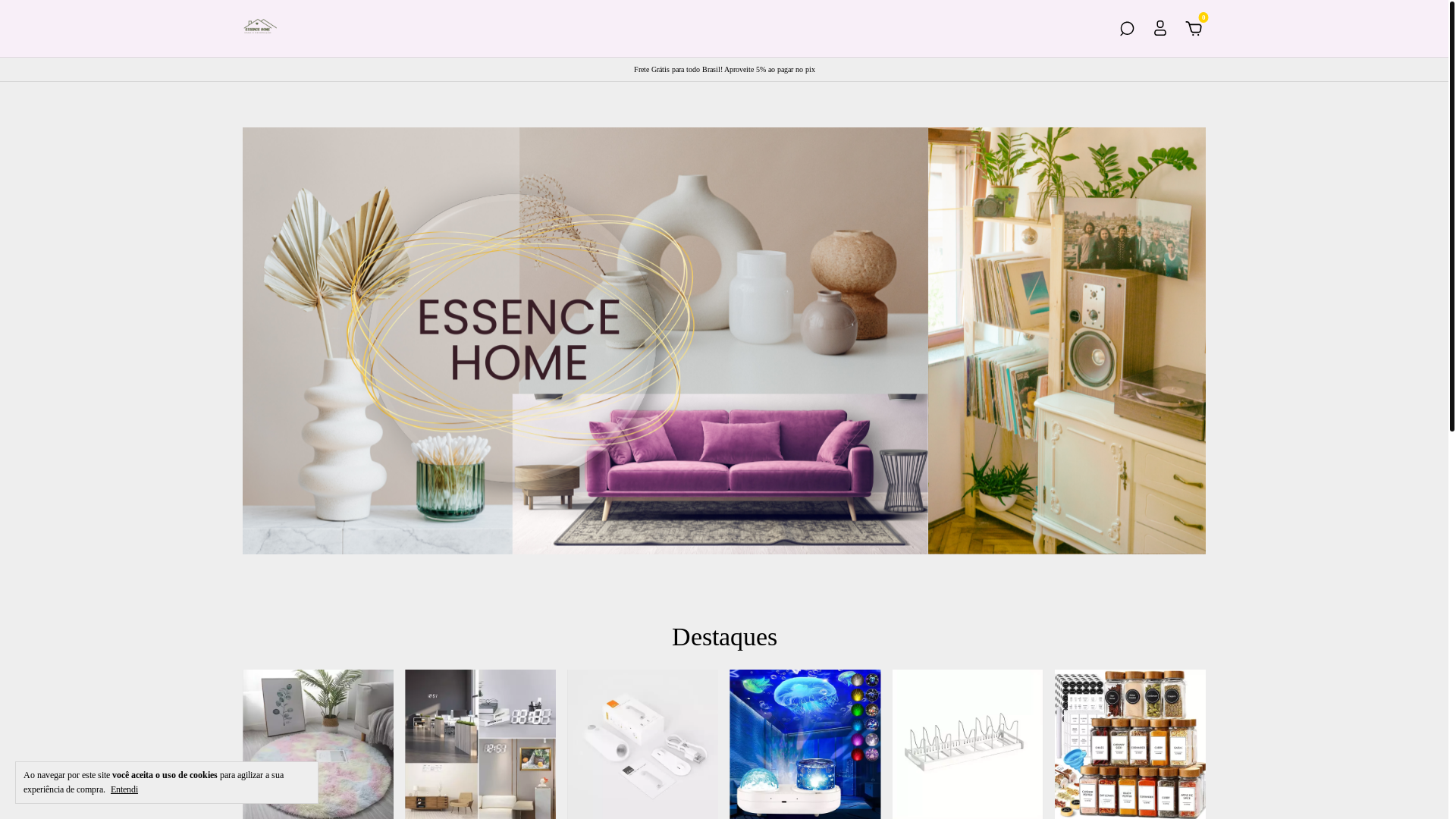 website screenshot of https://essencehome.art.br/