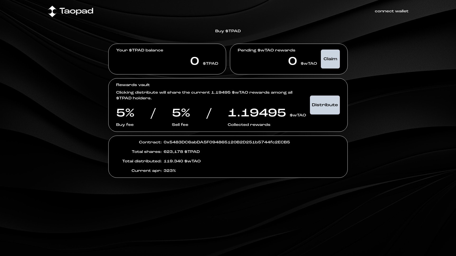 website screenshot of https://taopad-io.pages.dev