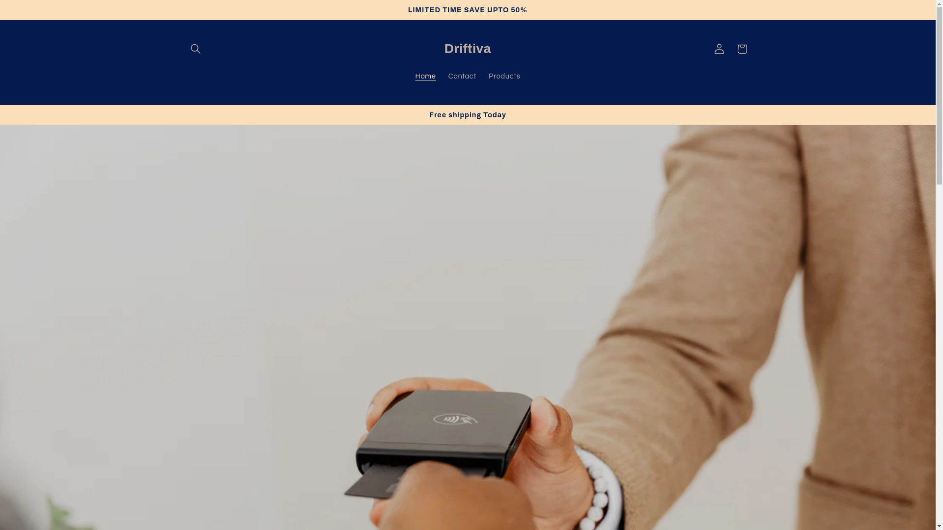 website screenshot of https://driftiva.shop/