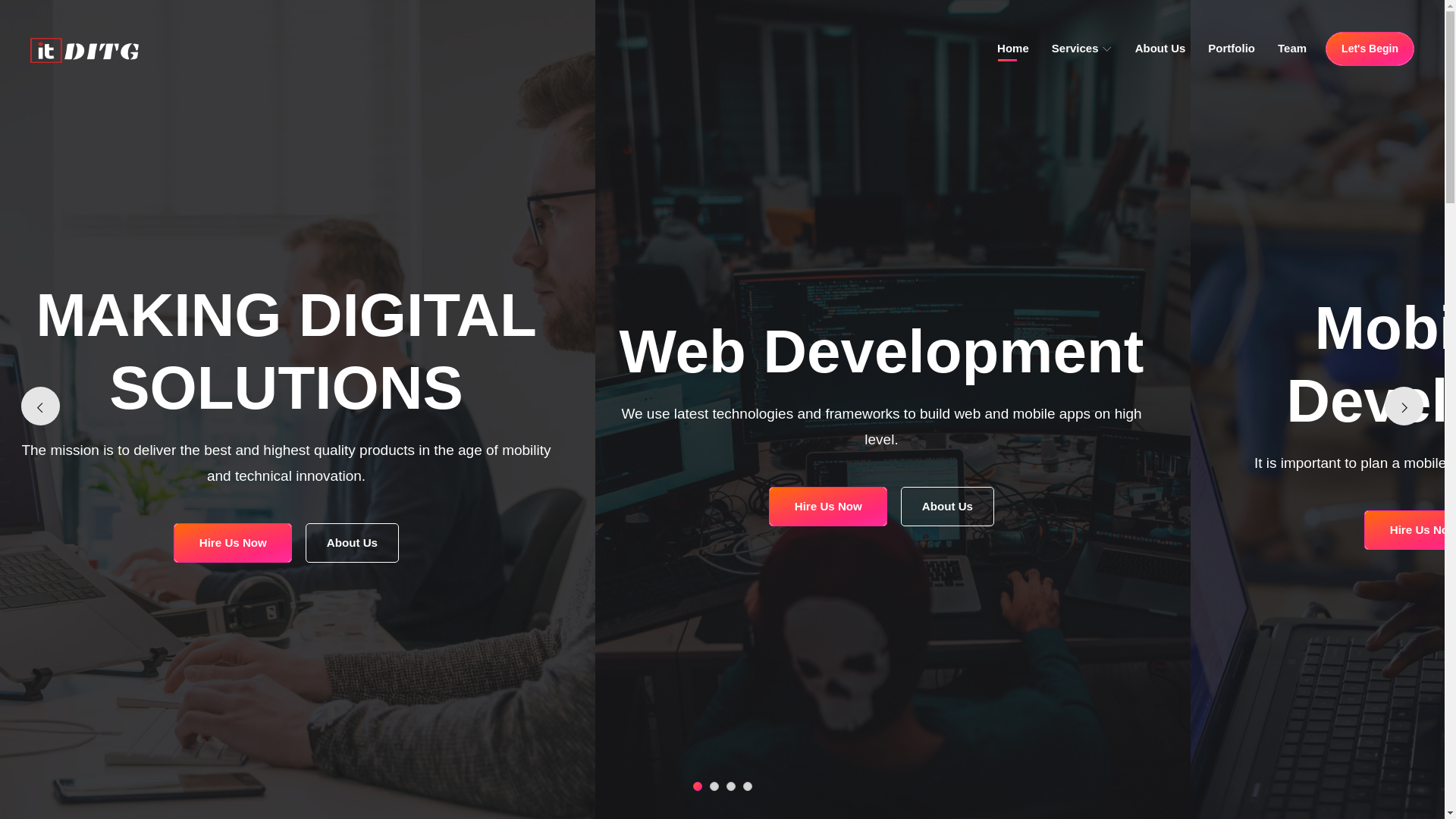 website screenshot of https://digitalinformationtechnologygroup.com/