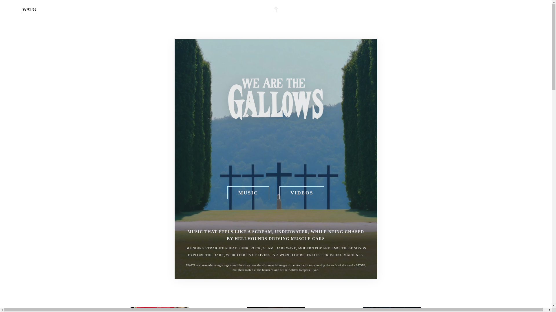 website screenshot of https://www.wearethegallows.com/