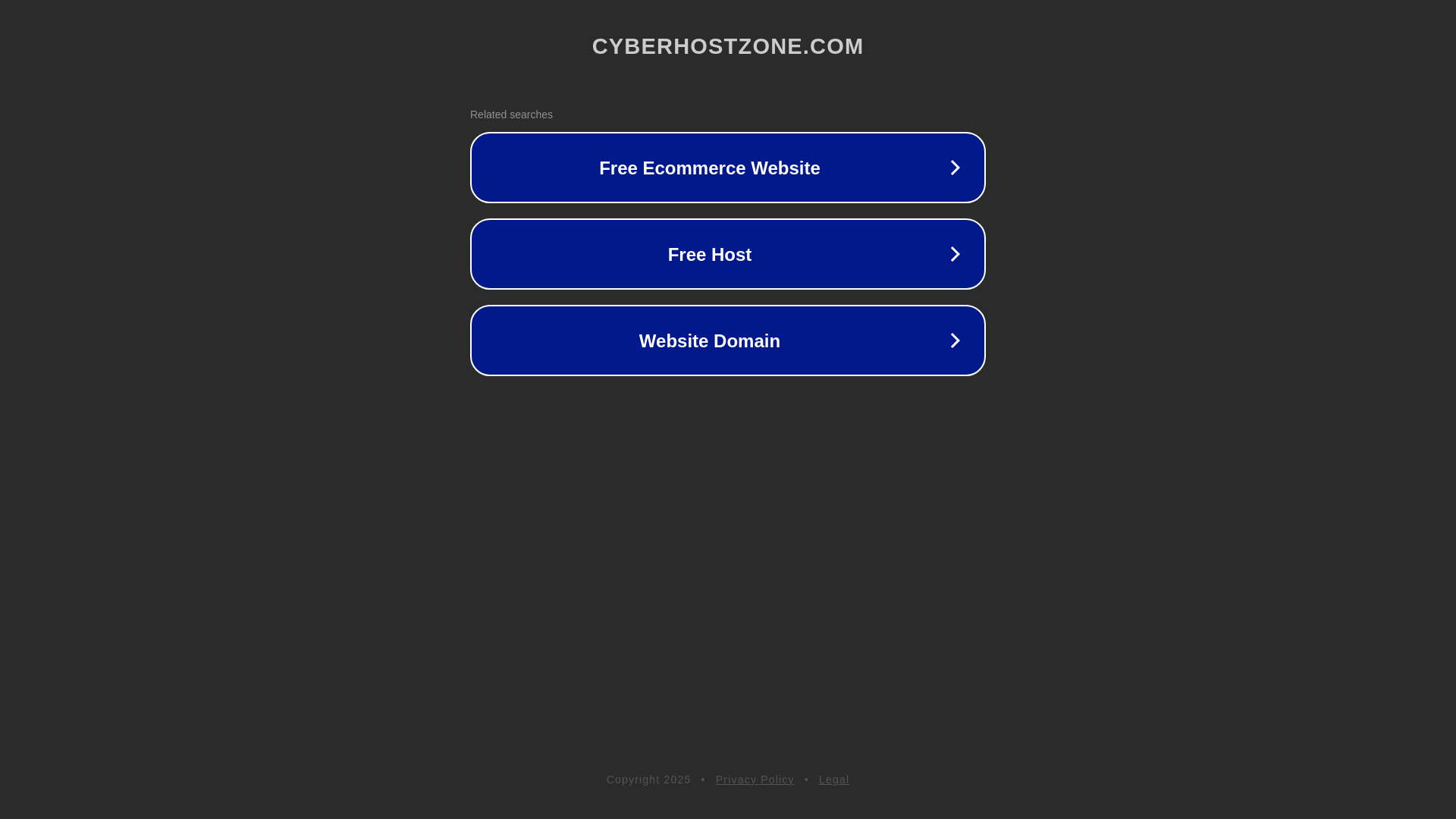 website screenshot of https://cyberhostzone.com/