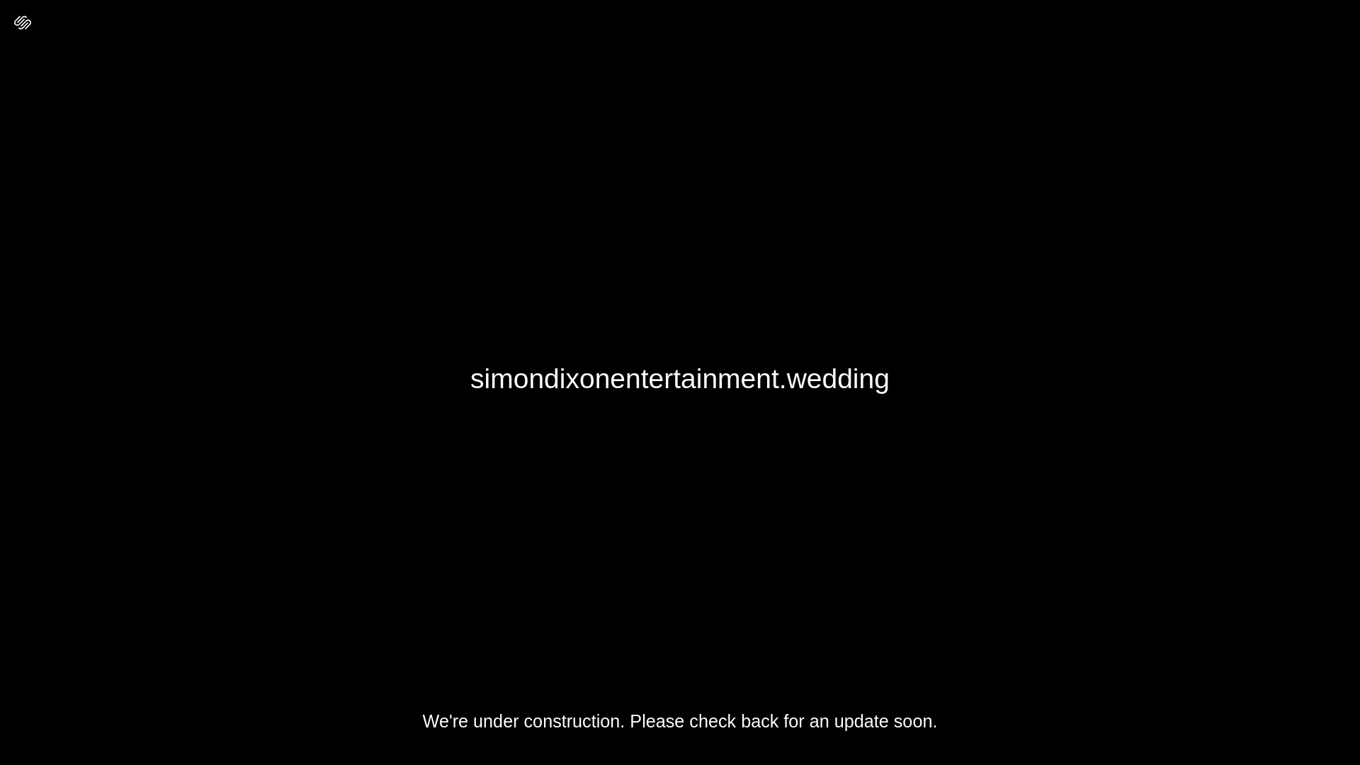website screenshot of https://simondixonentertainment.wedding/