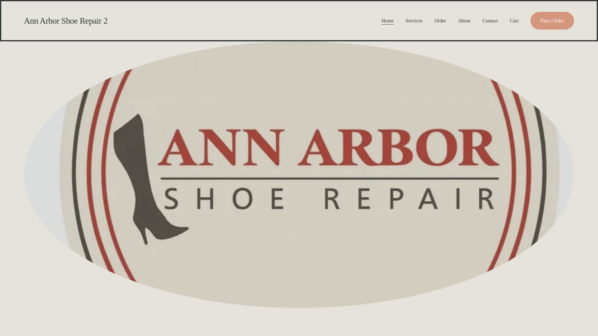 website screenshot of https://annarborshoerepair2.com/