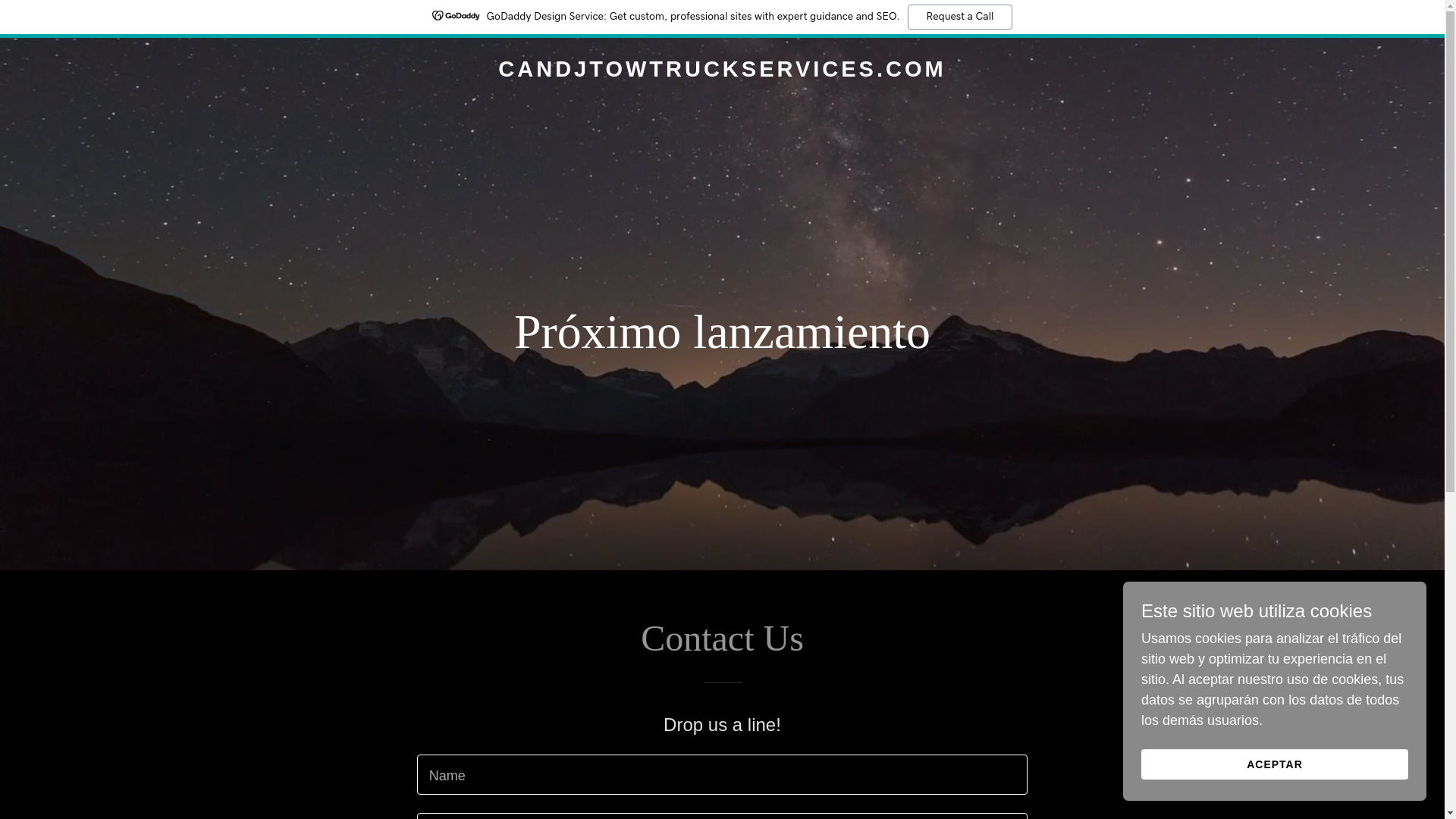 website screenshot of https://candjtowtruckservices.com/