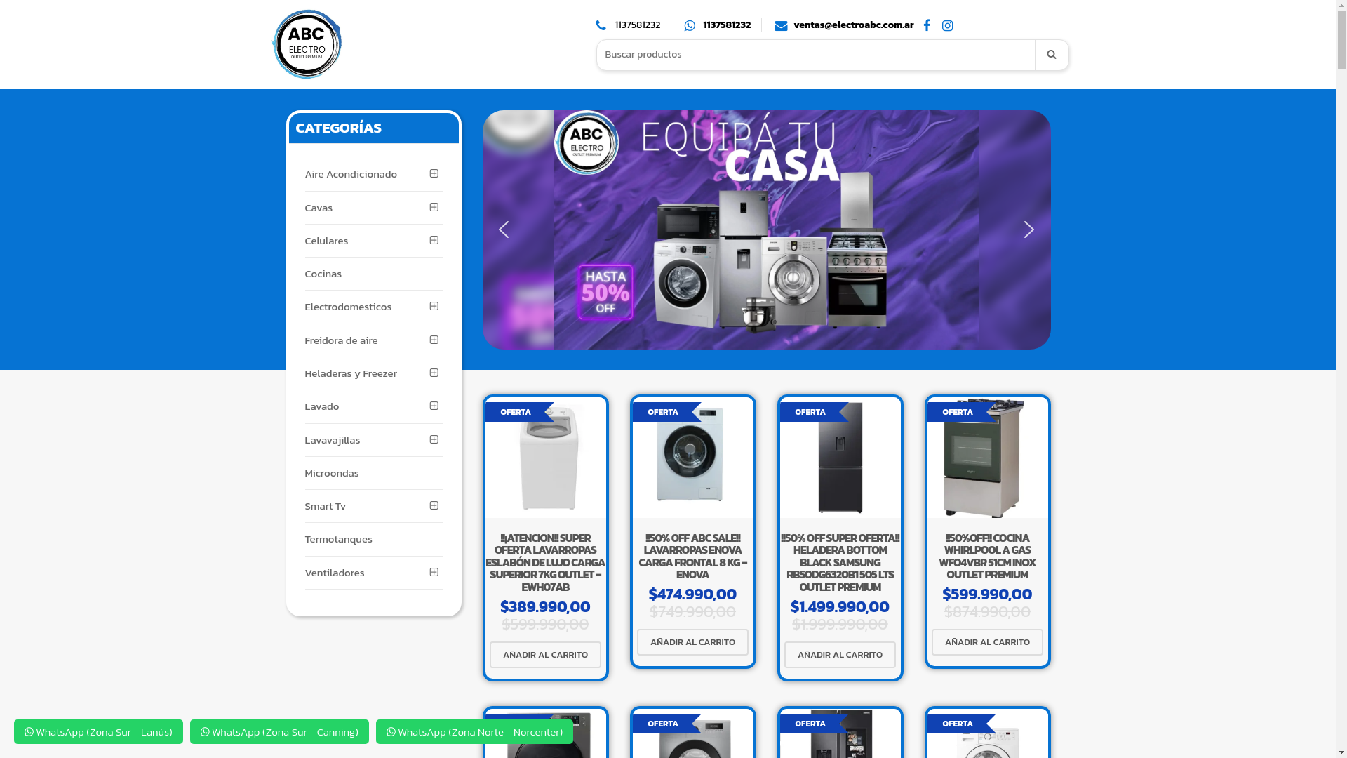 website screenshot of https://electrtecno.click/