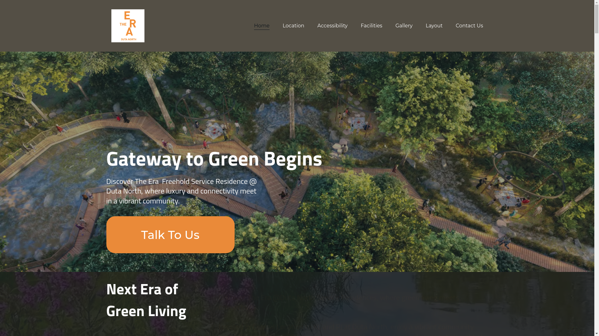 website screenshot of https://theeraresidences.com/