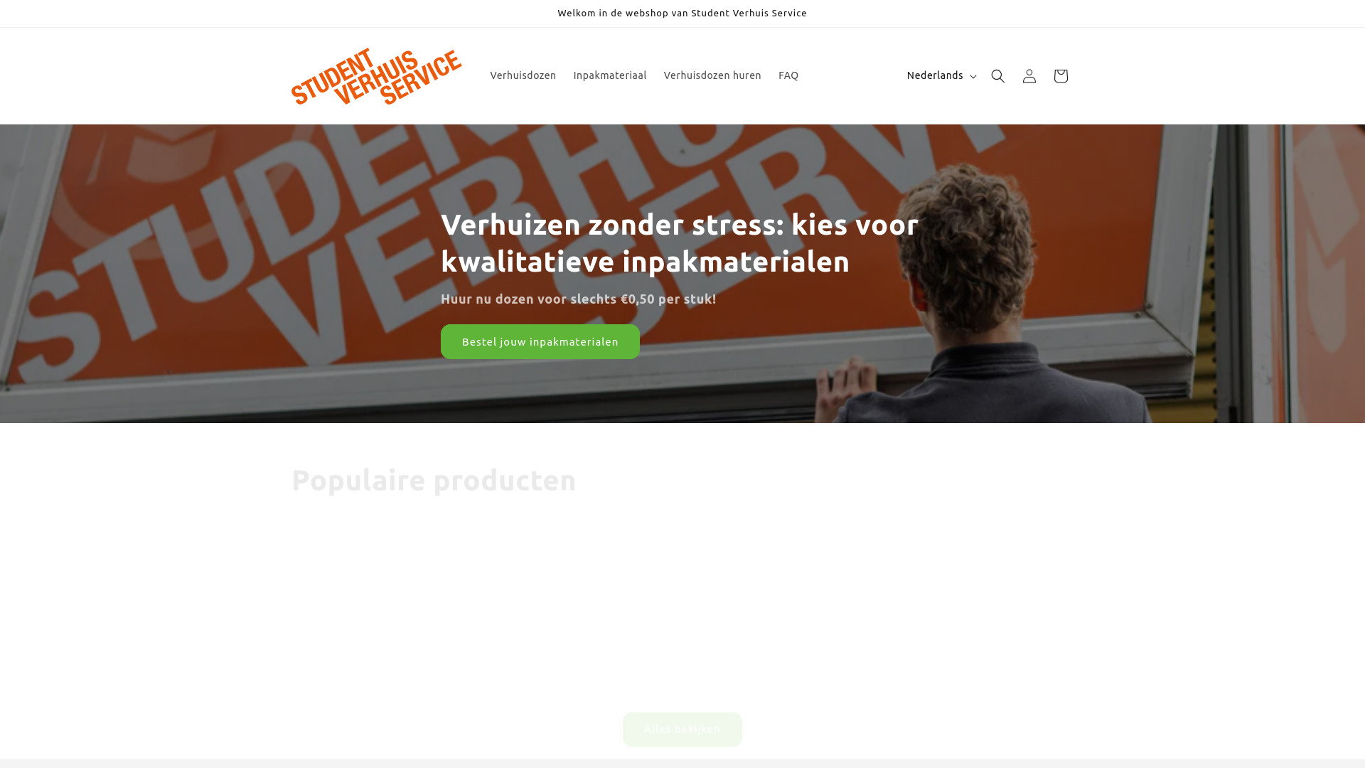 website screenshot of https://studentverhuisservice.shop