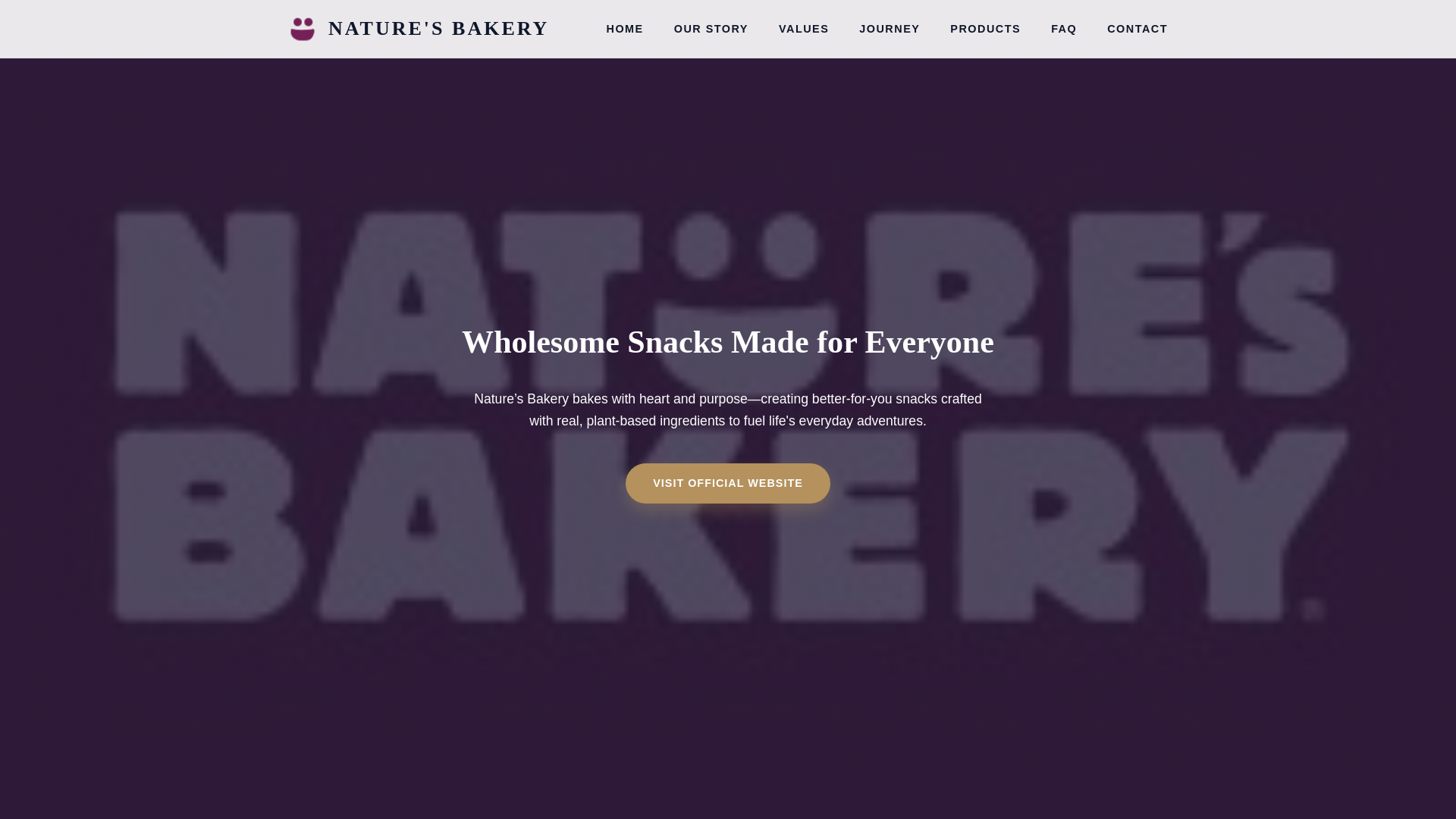 website screenshot of https://naturesbakerycom.com/