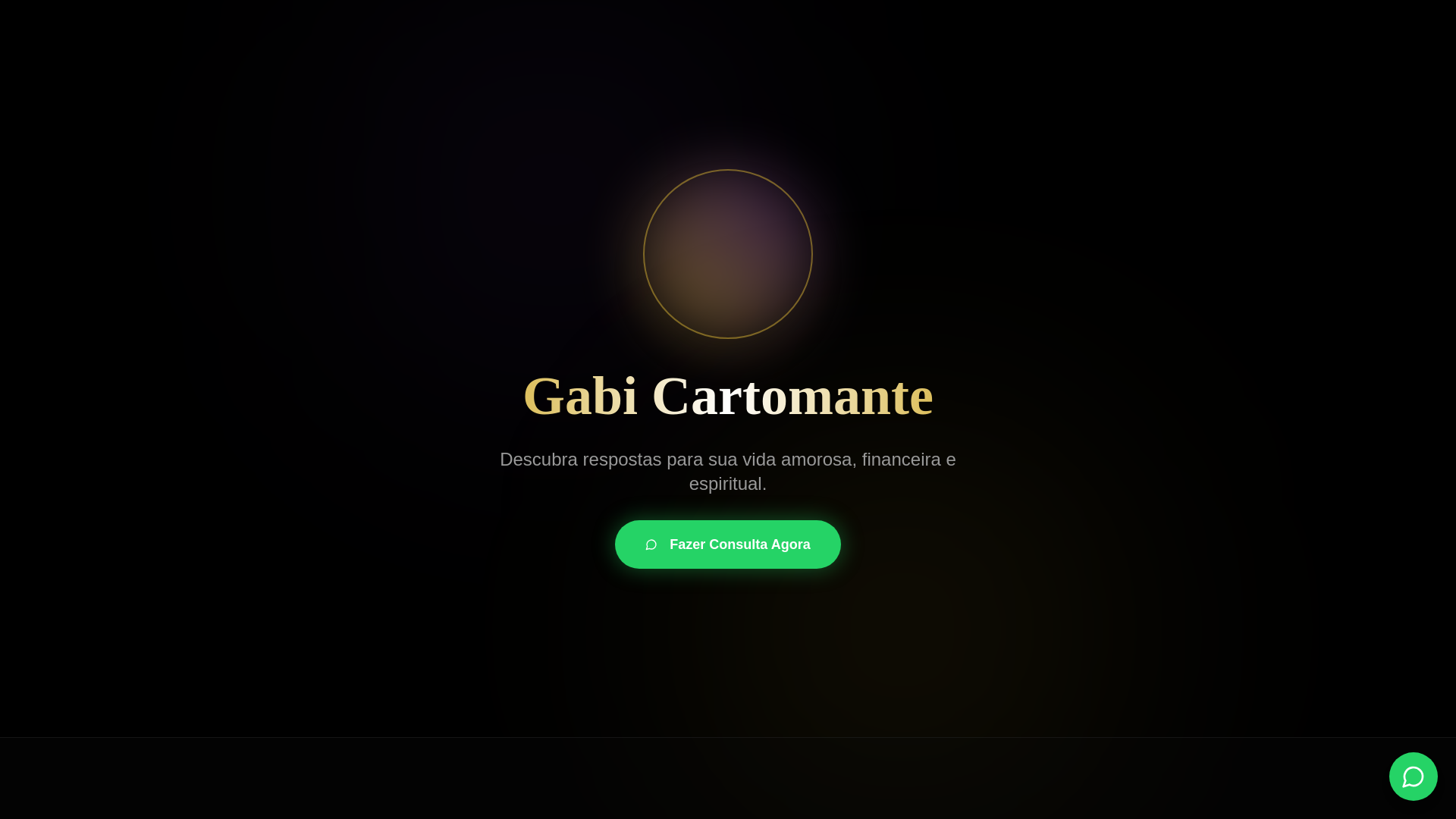 website screenshot of https://gabicartomante.com