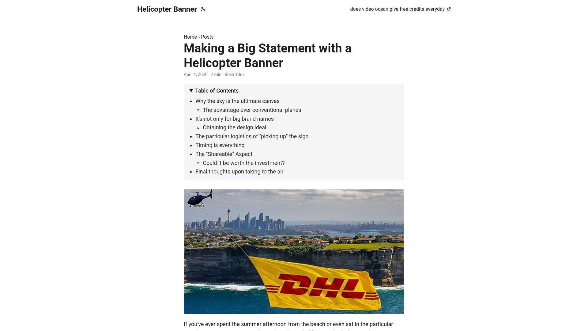 website screenshot of https://helicopter-banner.pages.dev/