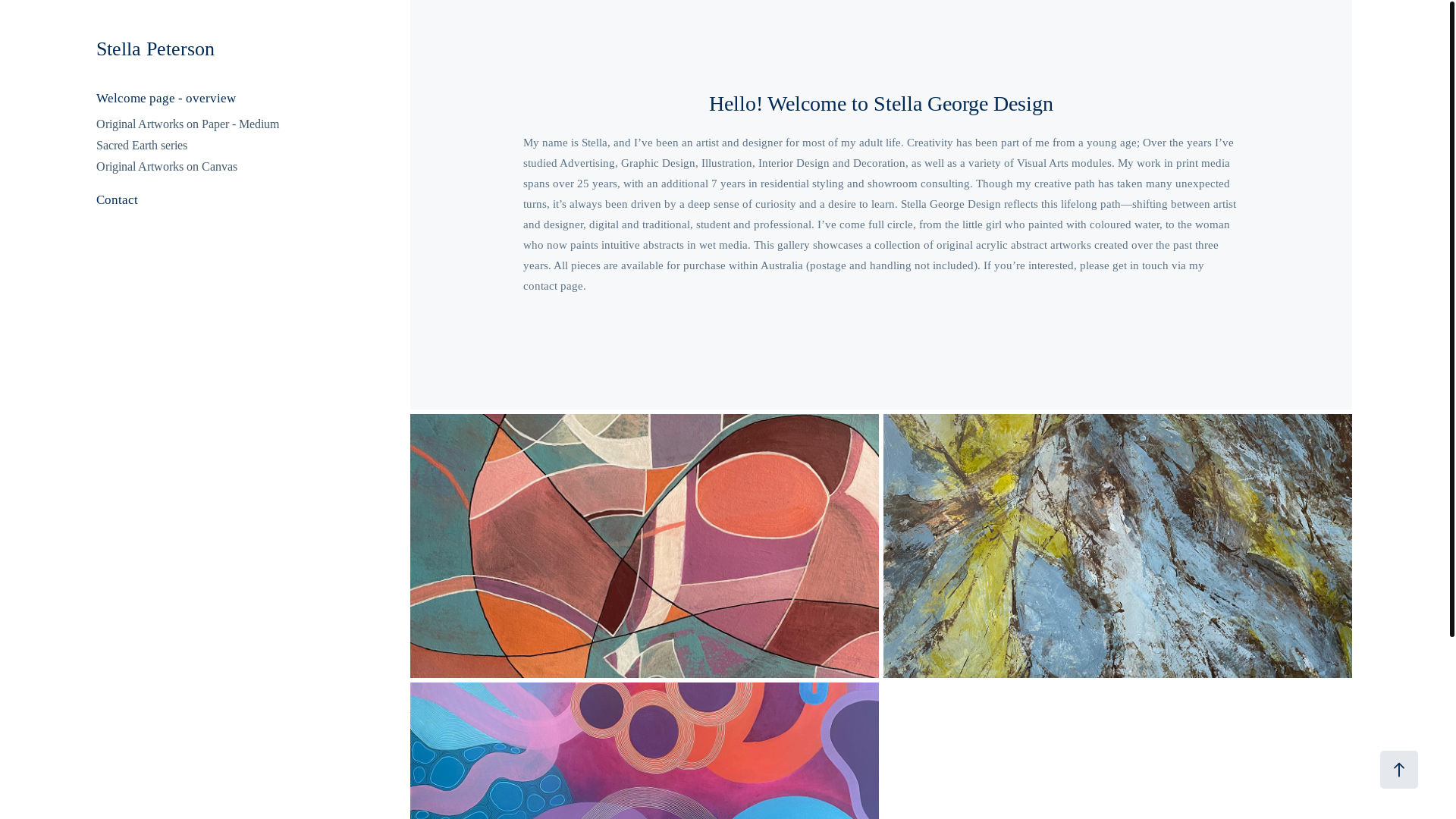 website screenshot of https://stellageorgedesign.online/
