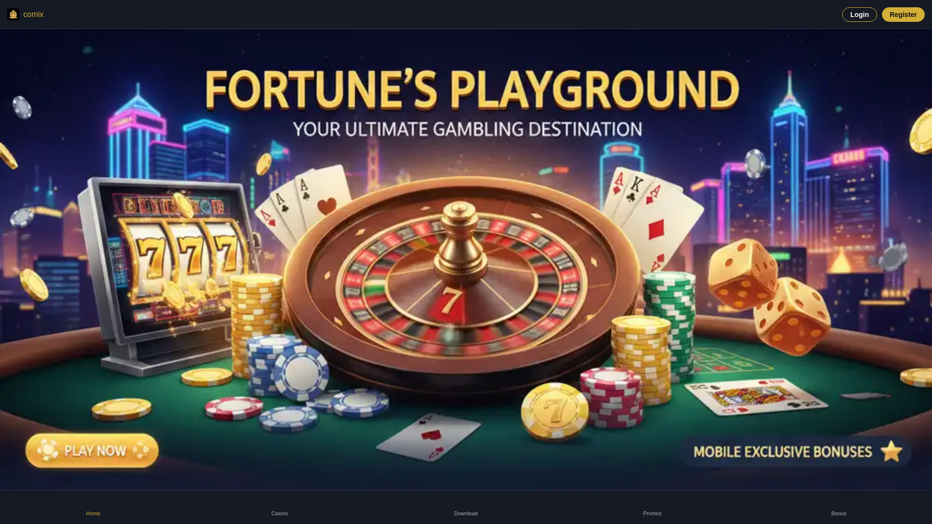 website screenshot of https://ph-comix.com/