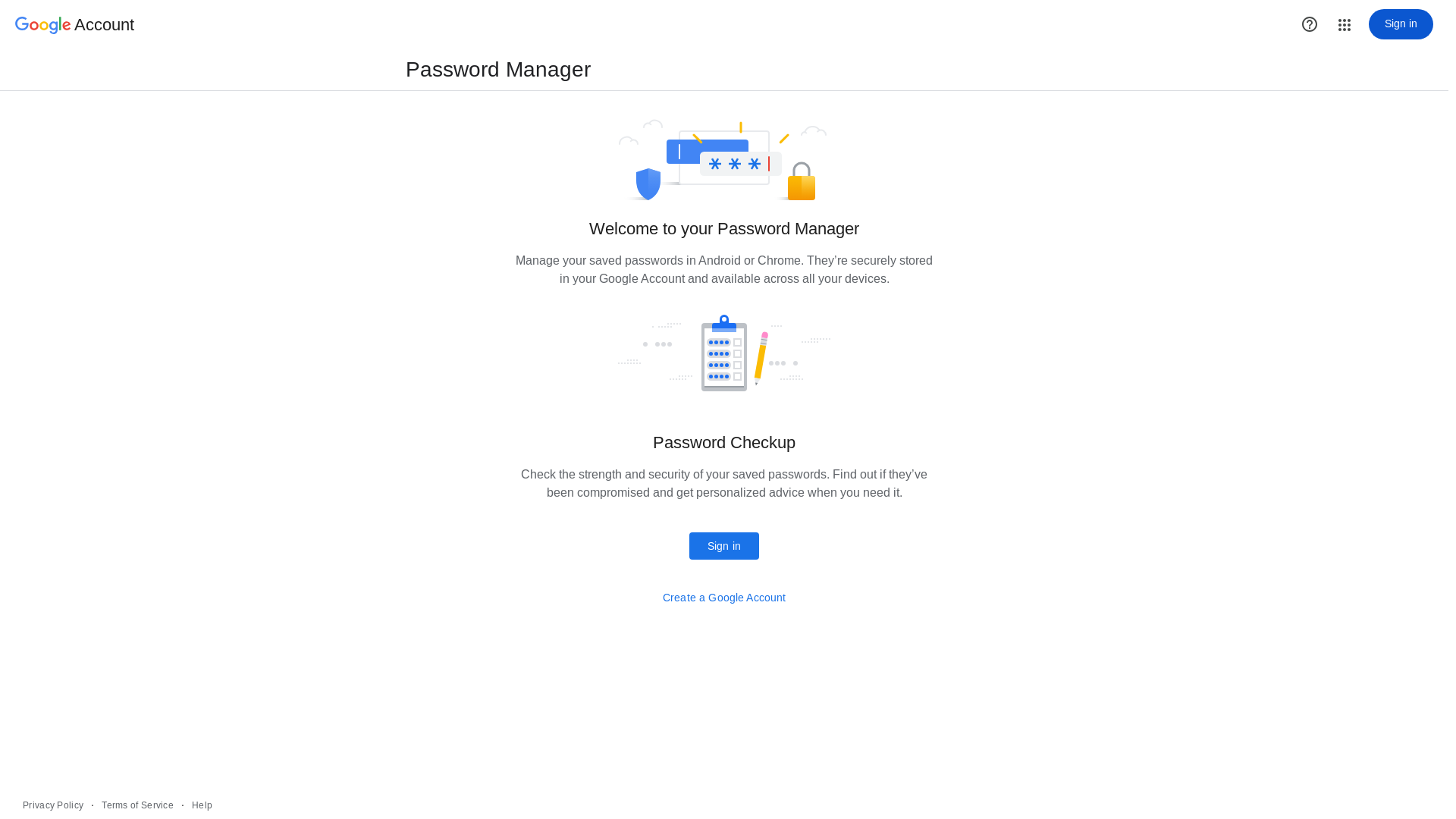 website screenshot of https://passwords.google.com/checkup/lite?