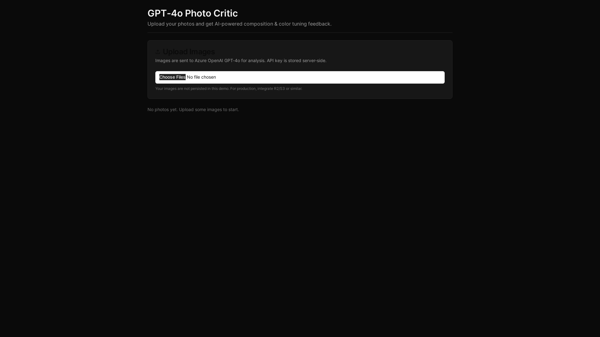 website screenshot of https://photo-grading-app-frontend.pages.dev/