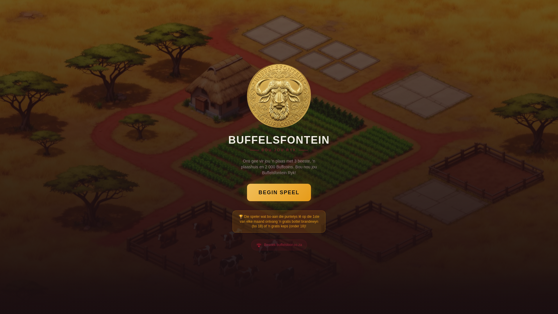 website screenshot of https://speelbuffelsfontein.com/