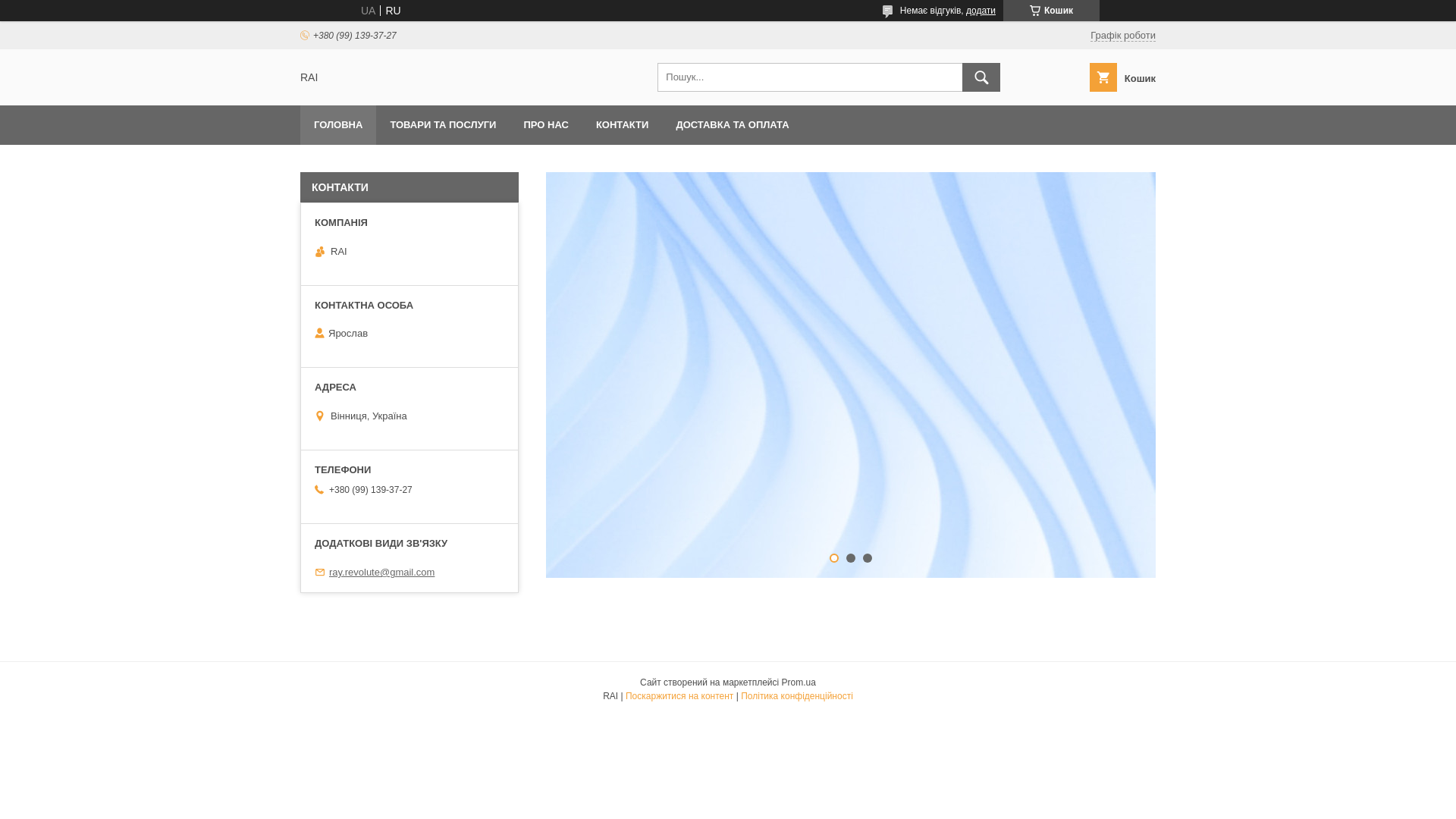 website screenshot of https://rai-revolute.space/