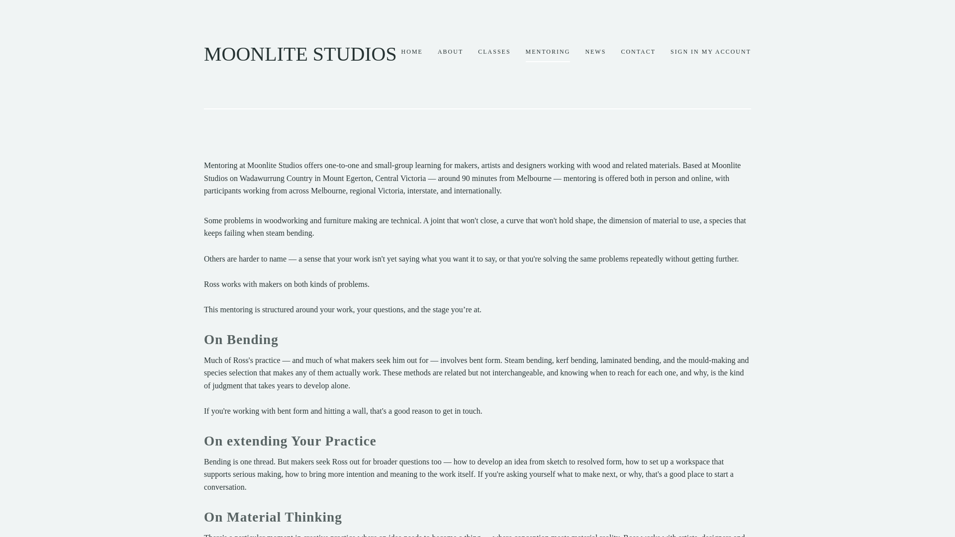 website screenshot of https://woodworkmentor.com.au
