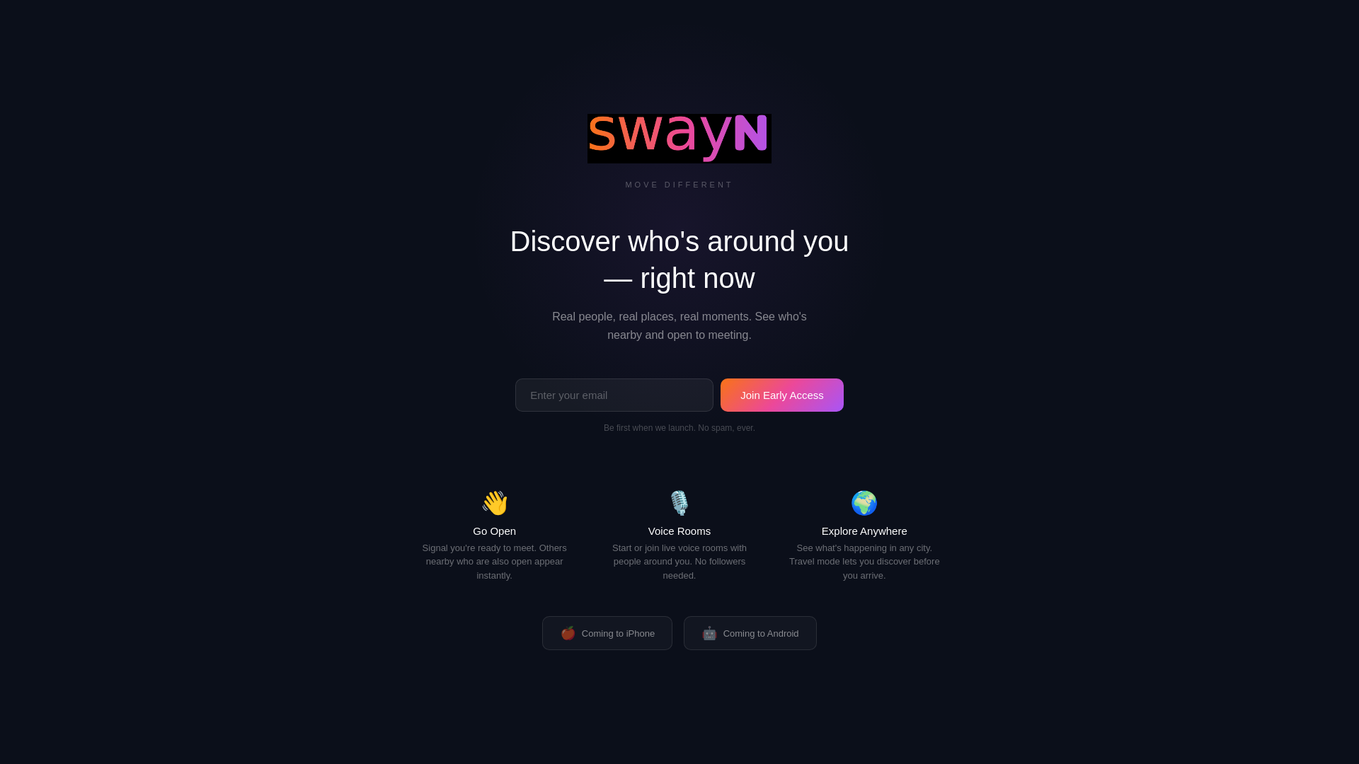 website screenshot of https://swayn.pages.dev/