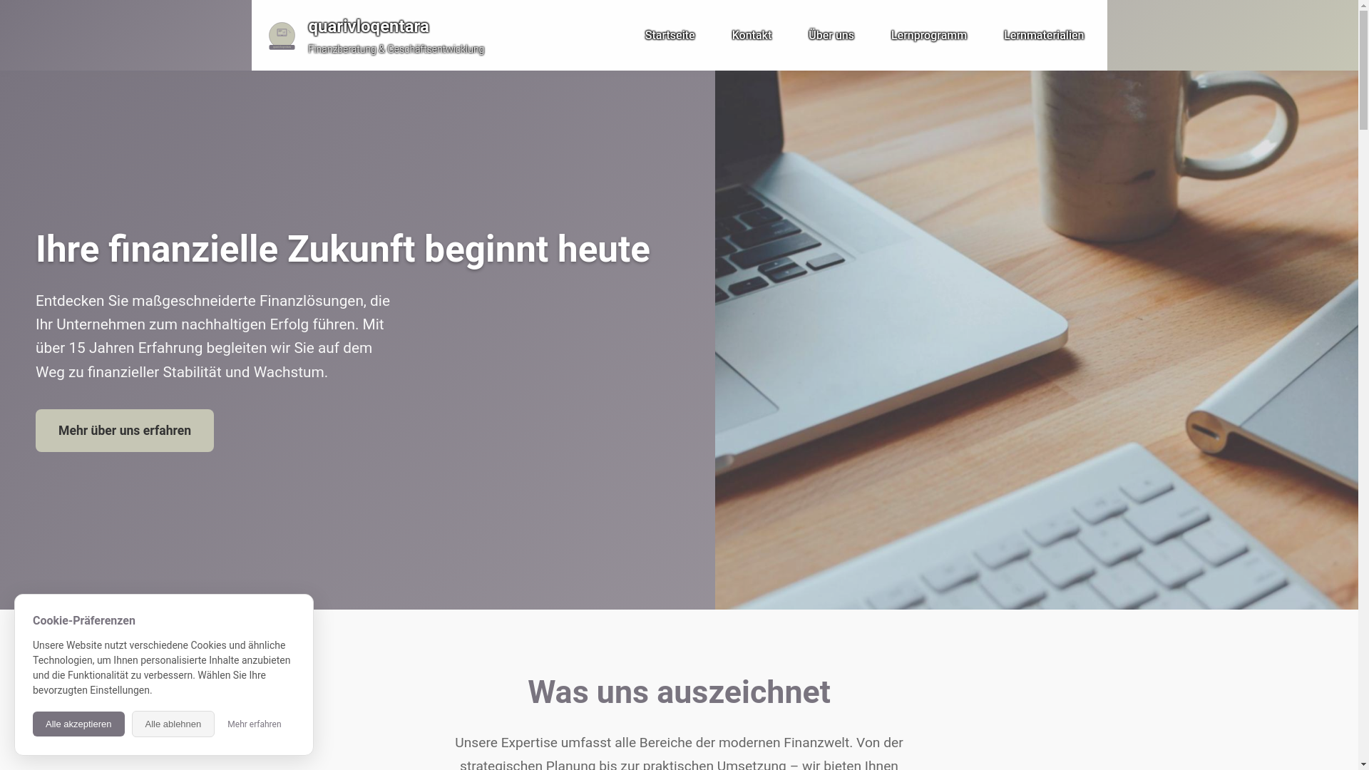 website screenshot of https://quarivloqentara.com/