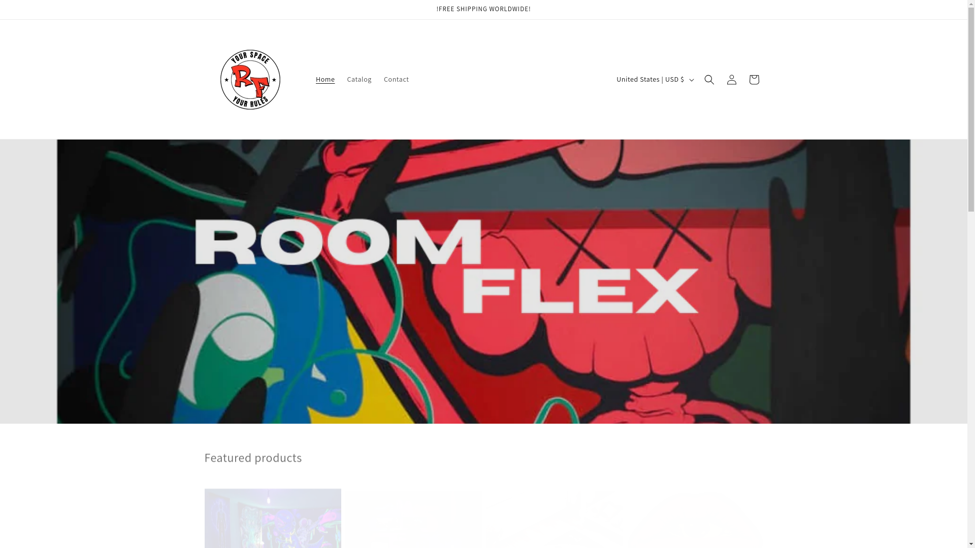 website screenshot of https://roomflex.shop/