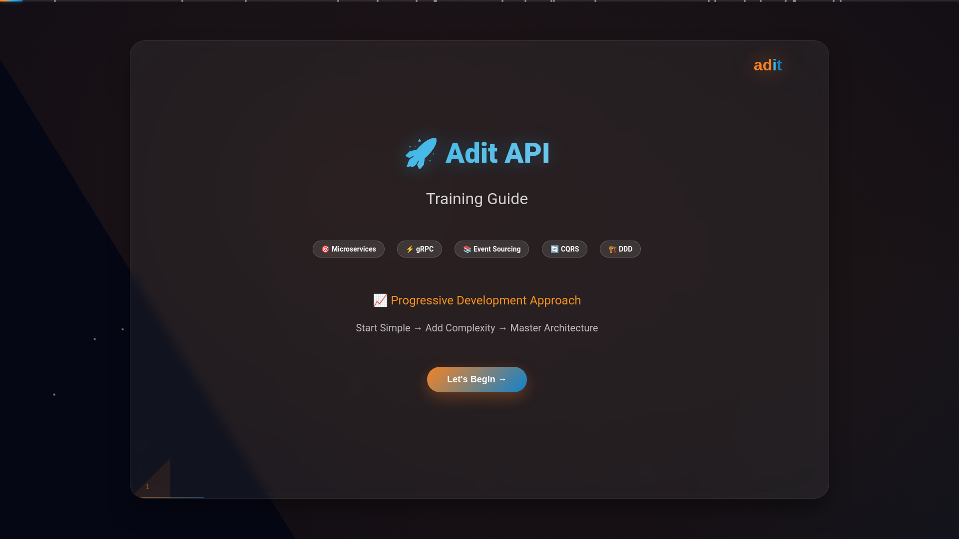 website screenshot of https://adit-training.pages.dev/
