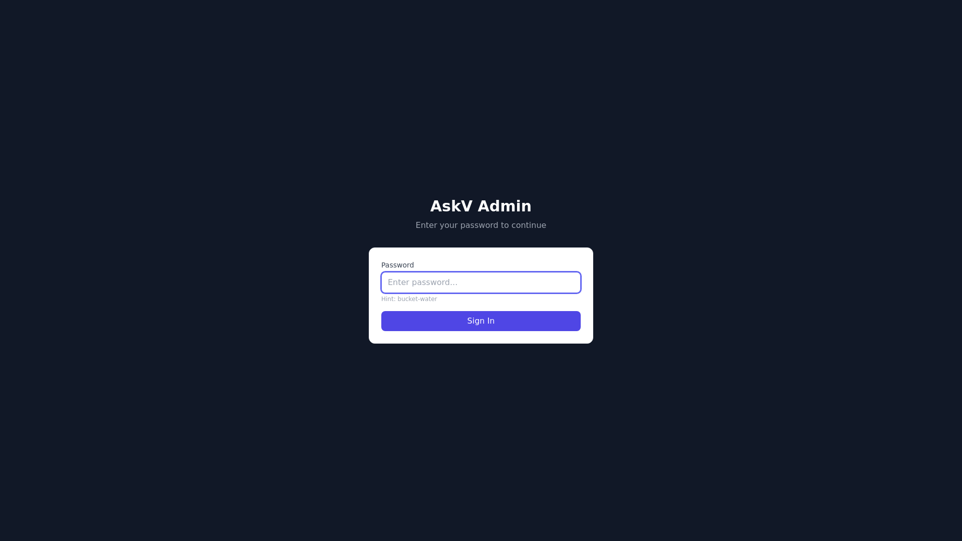 website screenshot of https://askv-admin.pages.dev/