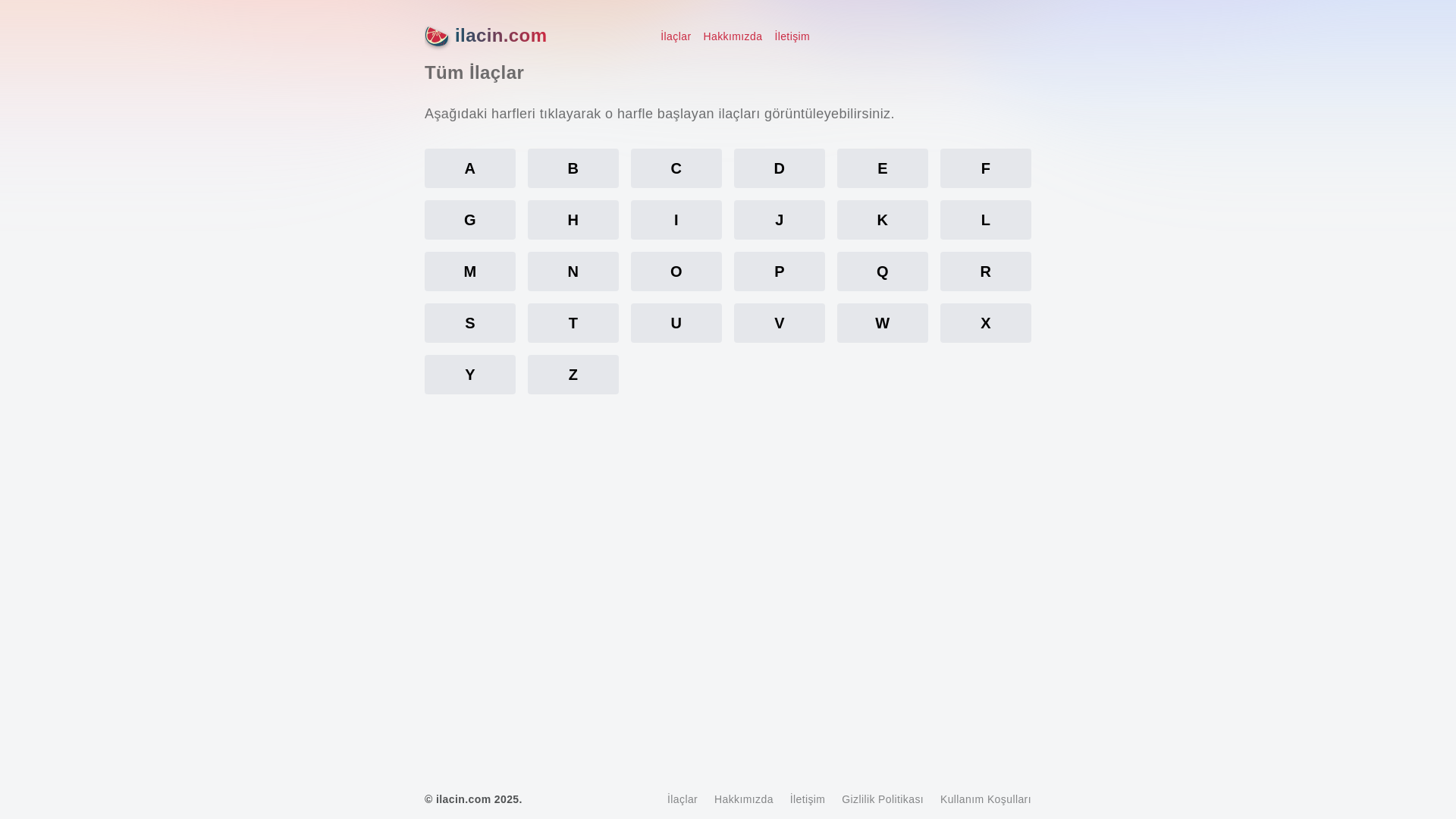 website screenshot of https://ilacin-com.pages.dev/