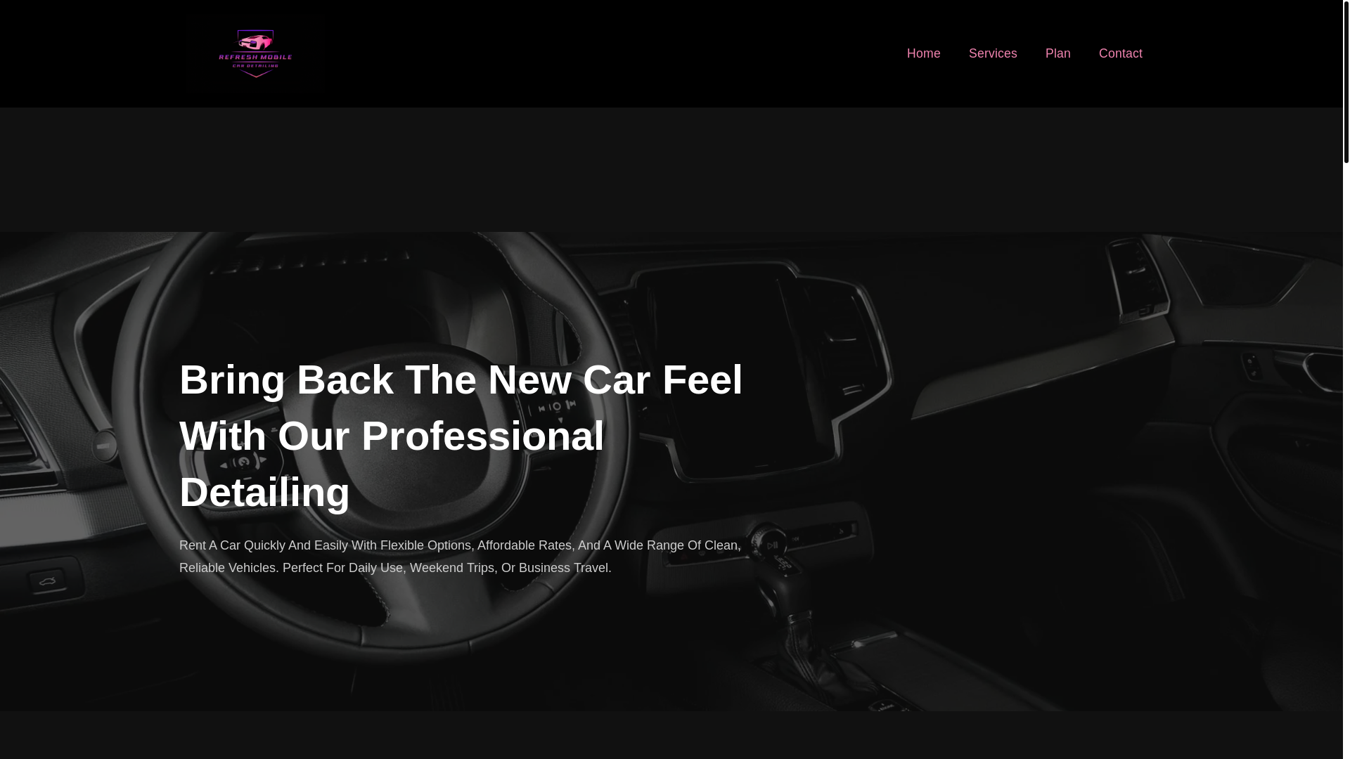 website screenshot of https://refreshmobilecardetail.blog/