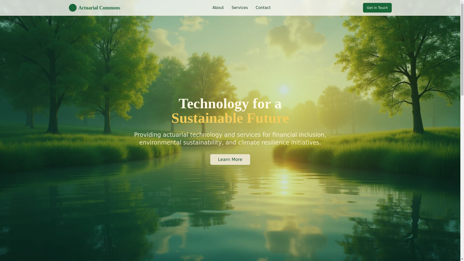 website screenshot of https://actuarial-commons-website.pages.dev/