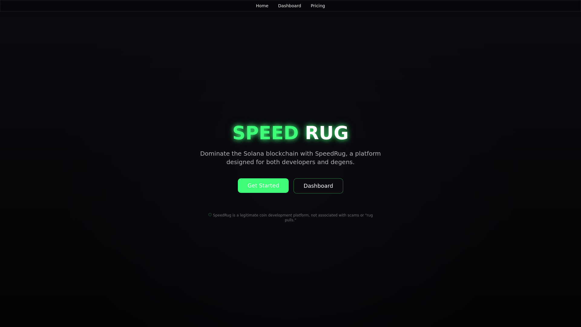 website screenshot of https://speedrug.pro/