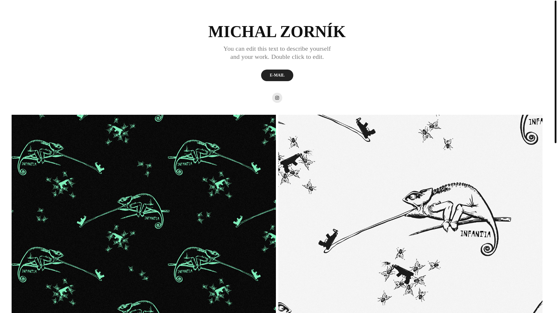 website screenshot of https://michalzornik.cz/
