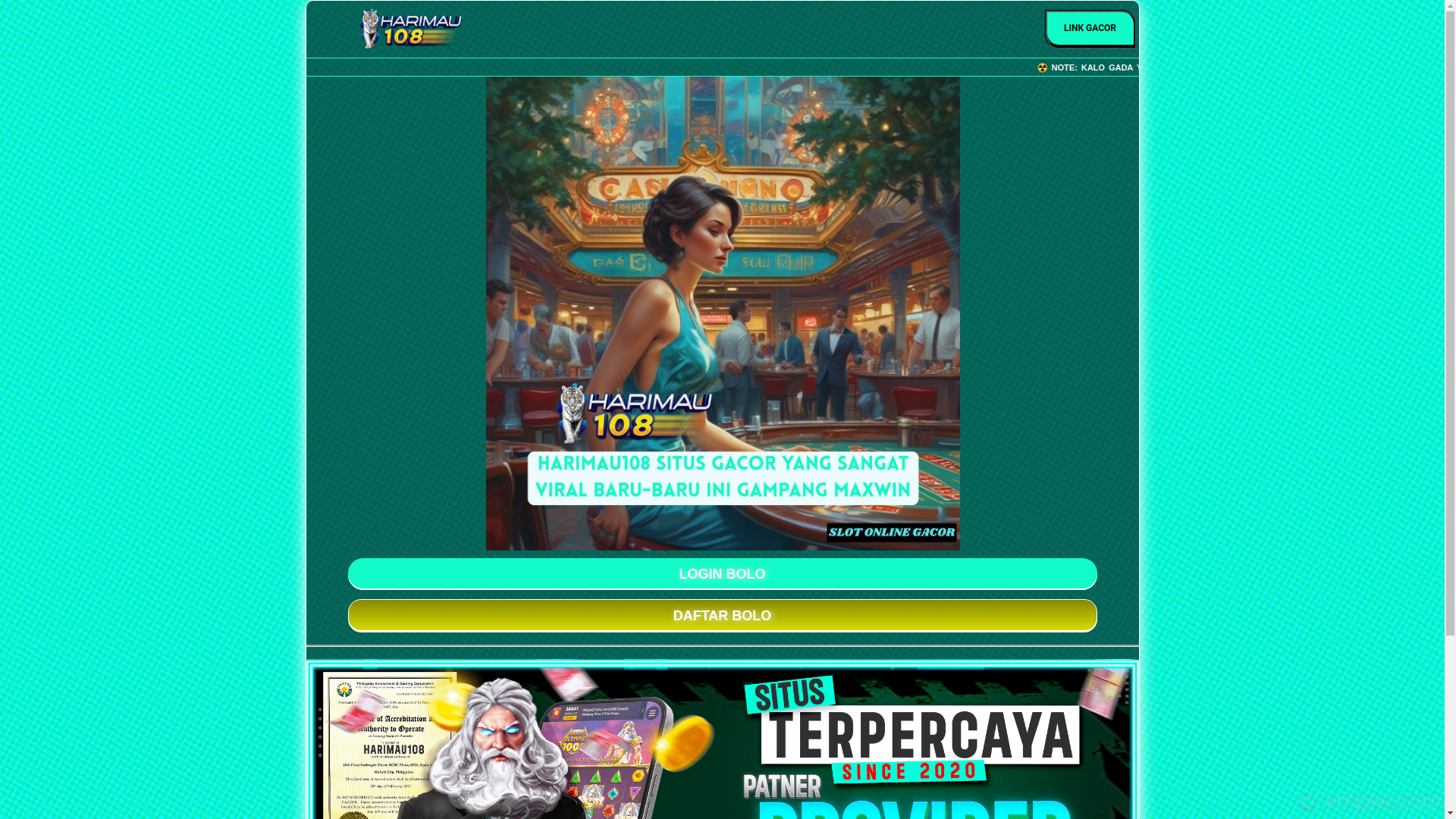 website screenshot of https://harimau108.pages.dev/