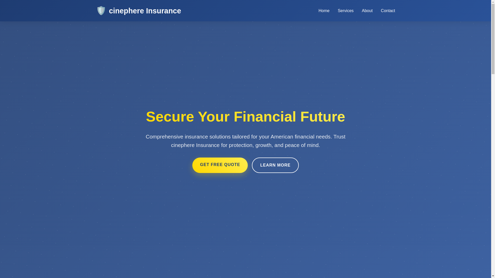 website screenshot of https://cinephere.pages.dev/