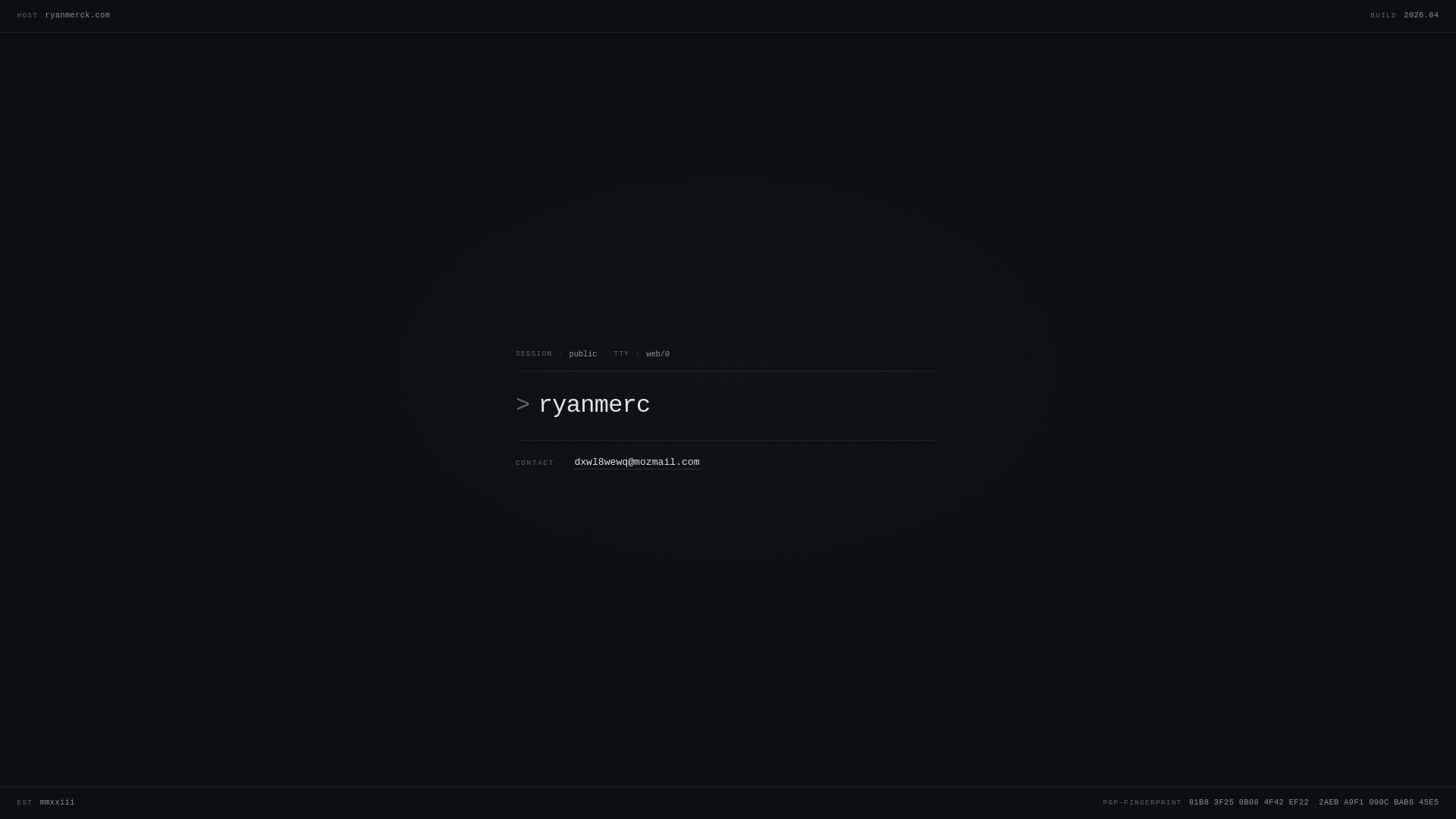website screenshot of https://ryanmerckdotcom.pages.dev/