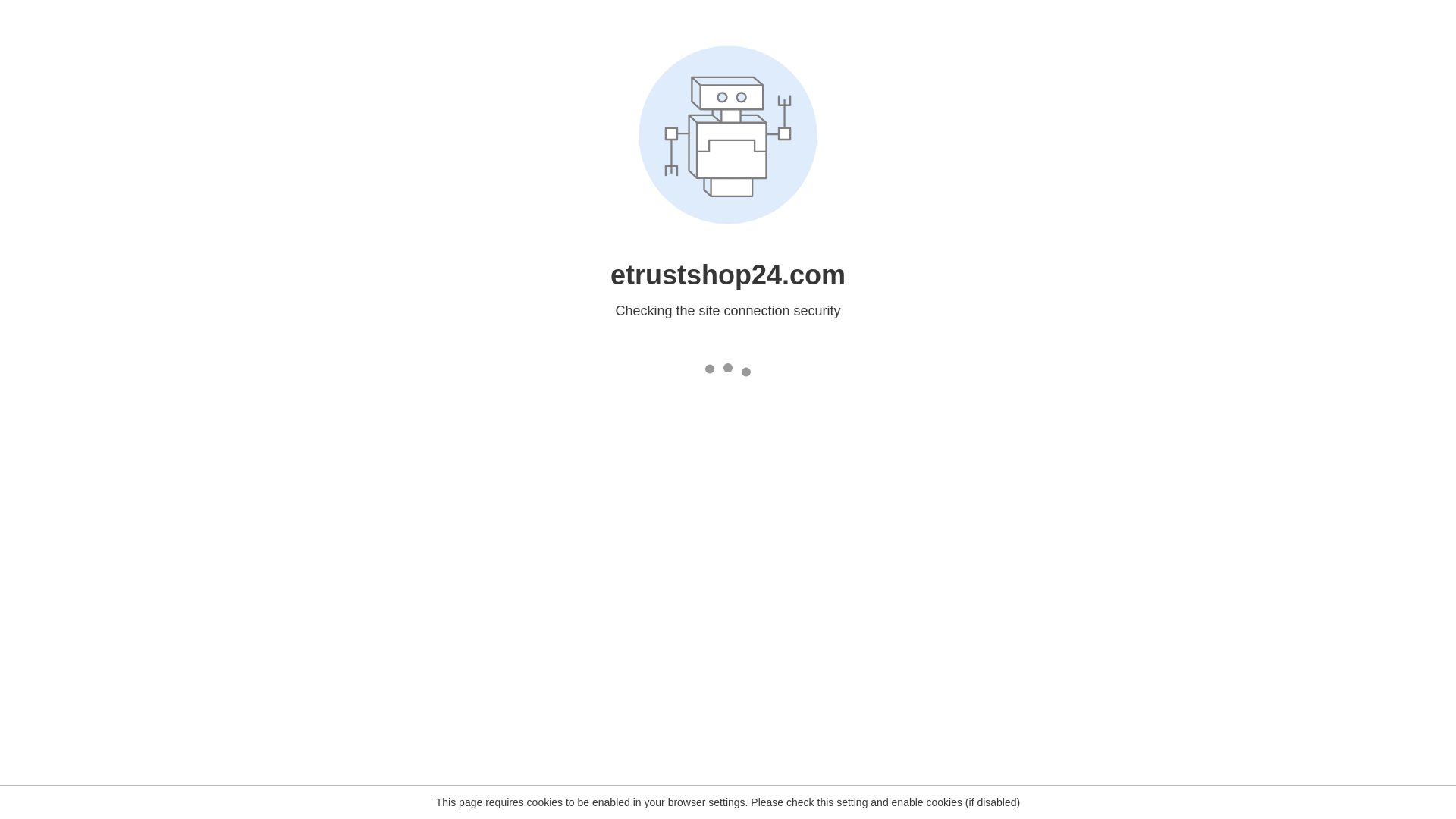 website screenshot of https://etrustshop24.com/