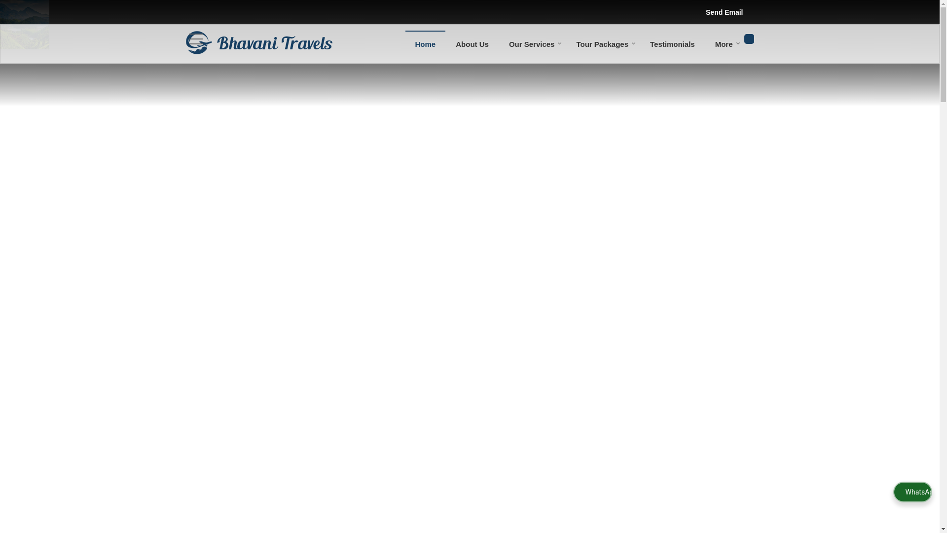 website screenshot of https://bhavanitravelsworld.in/