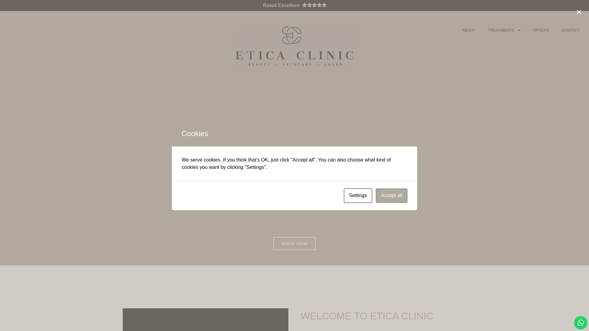 website screenshot of https://eticaclinic.co.uk/