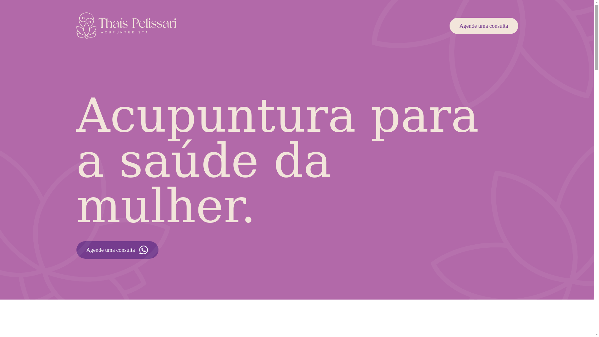 website screenshot of https://thaispelissari.com.br/