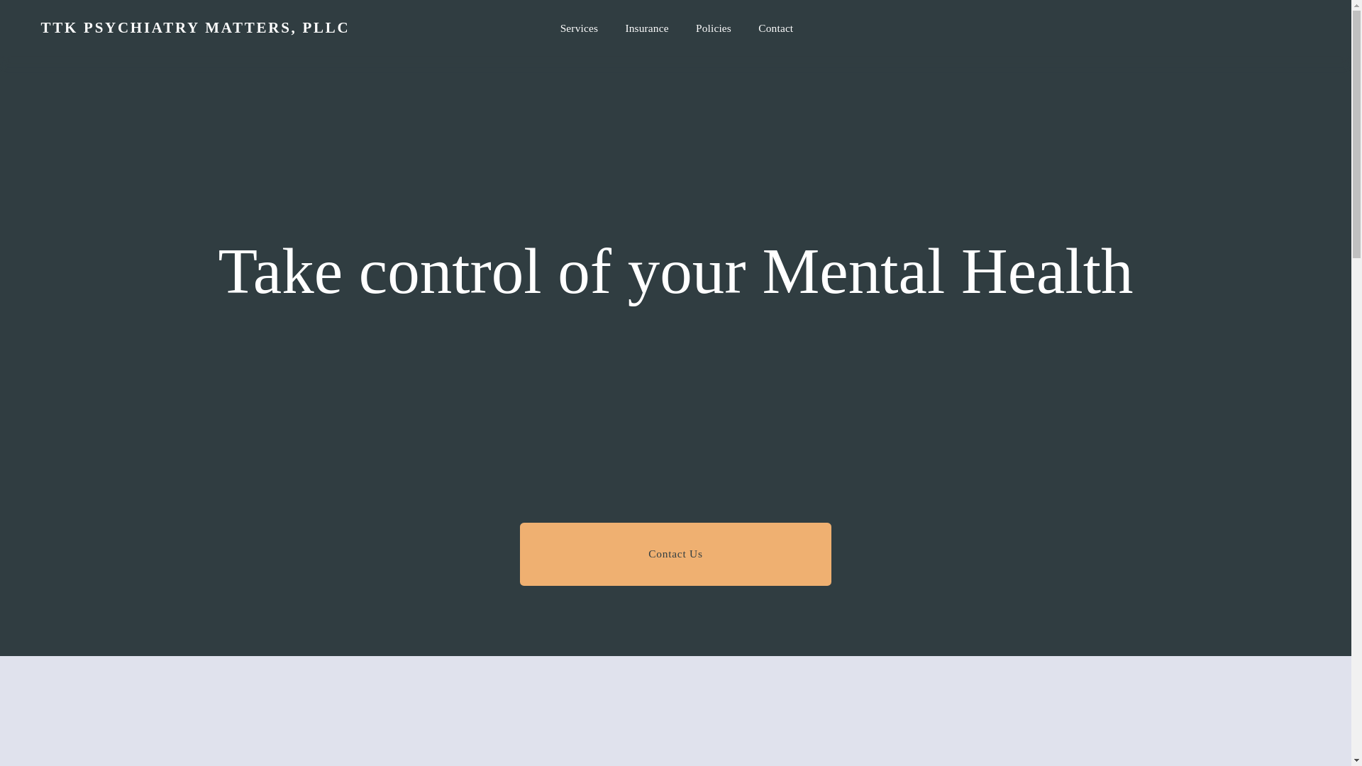 website screenshot of https://ttkpsychiatrymatters.com/