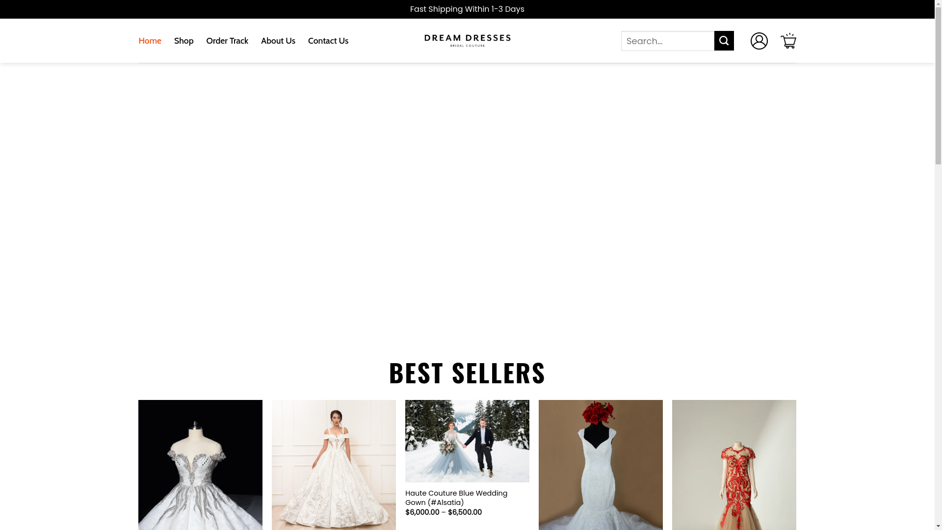 website screenshot of https://halodreamdresses.shop/