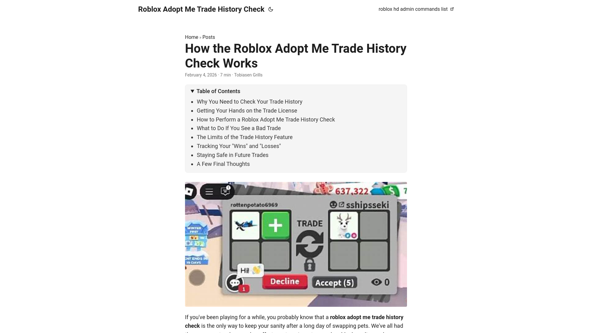 website screenshot of https://roblox-adopt-me-trade-history-check.pages.dev/