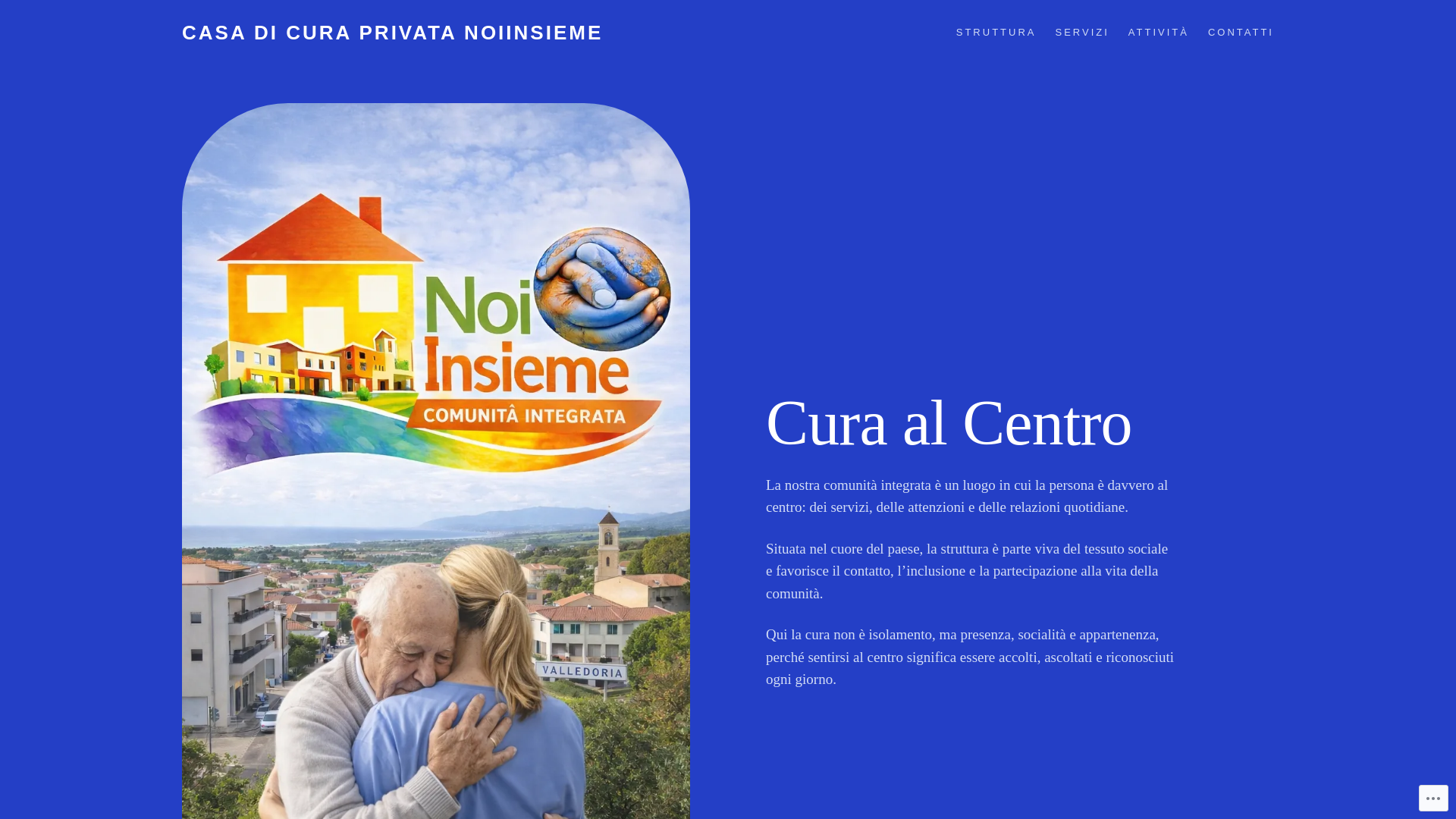 website screenshot of https://comunitaintegratanoiinsieme.com/