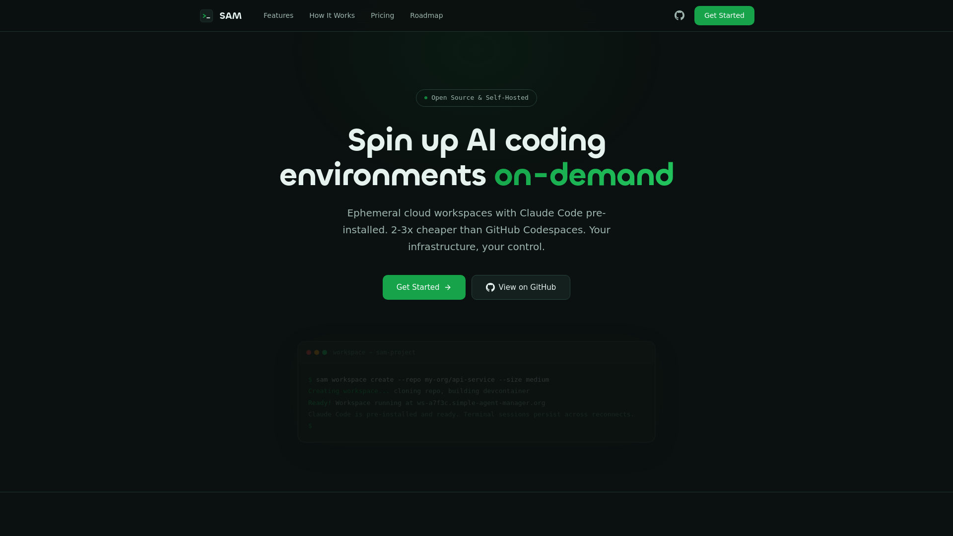 website screenshot of https://sam-www.pages.dev/