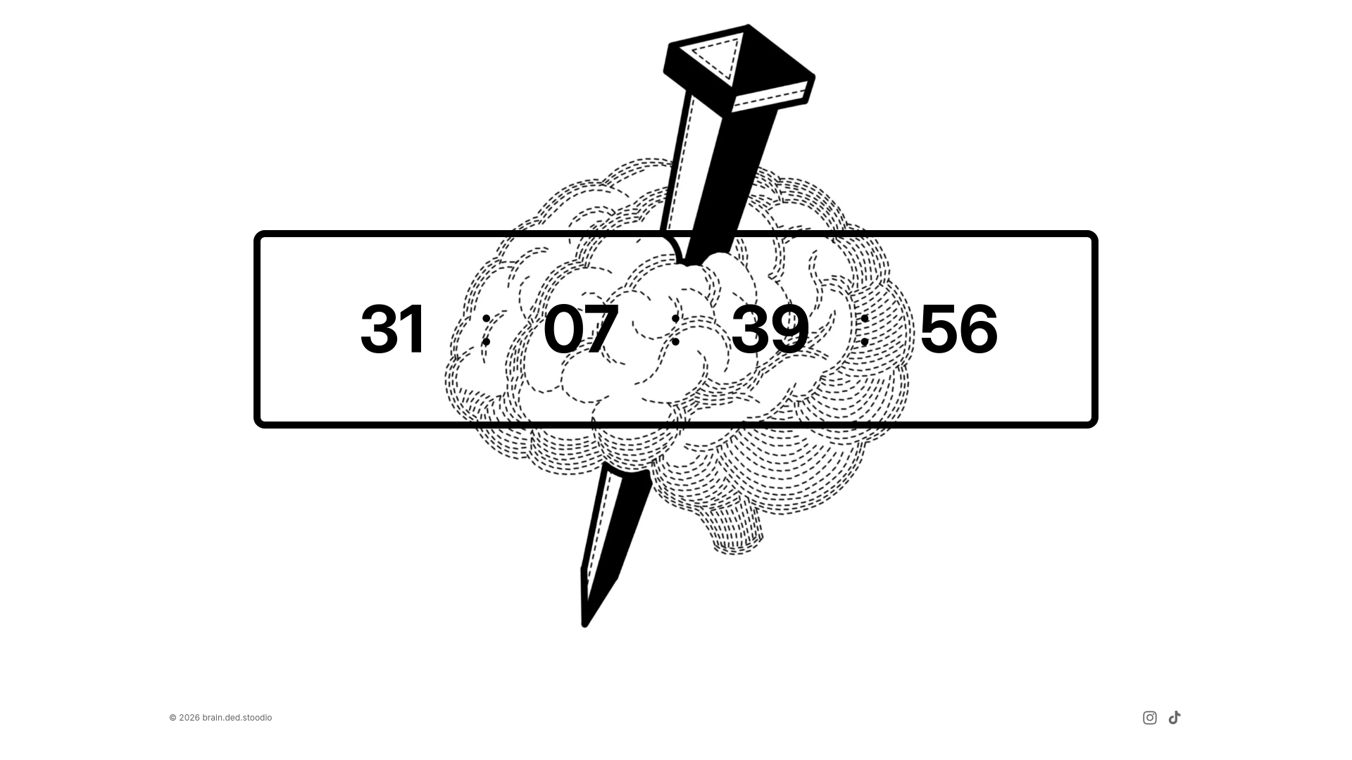 website screenshot of https://braindedstoodio.com/