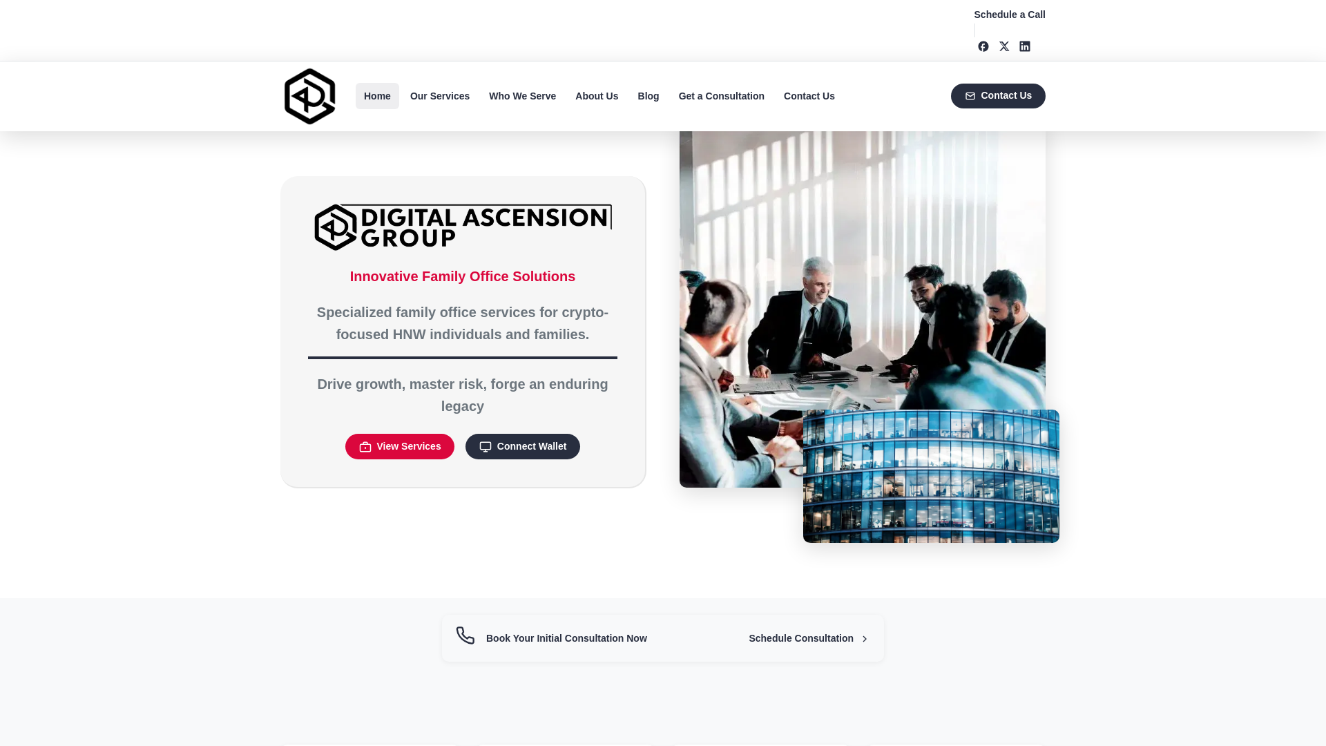 website screenshot of https://digital-familyoffice.llc